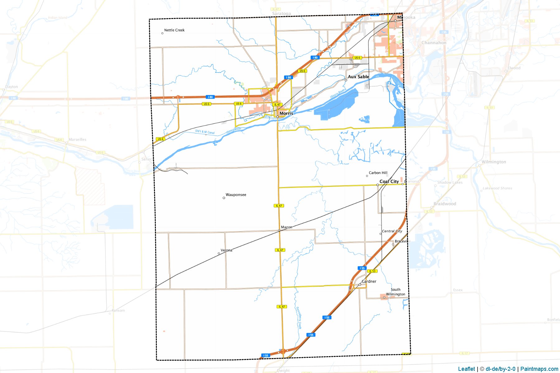 Grundy (Illinois) Map Cropping Samples-1