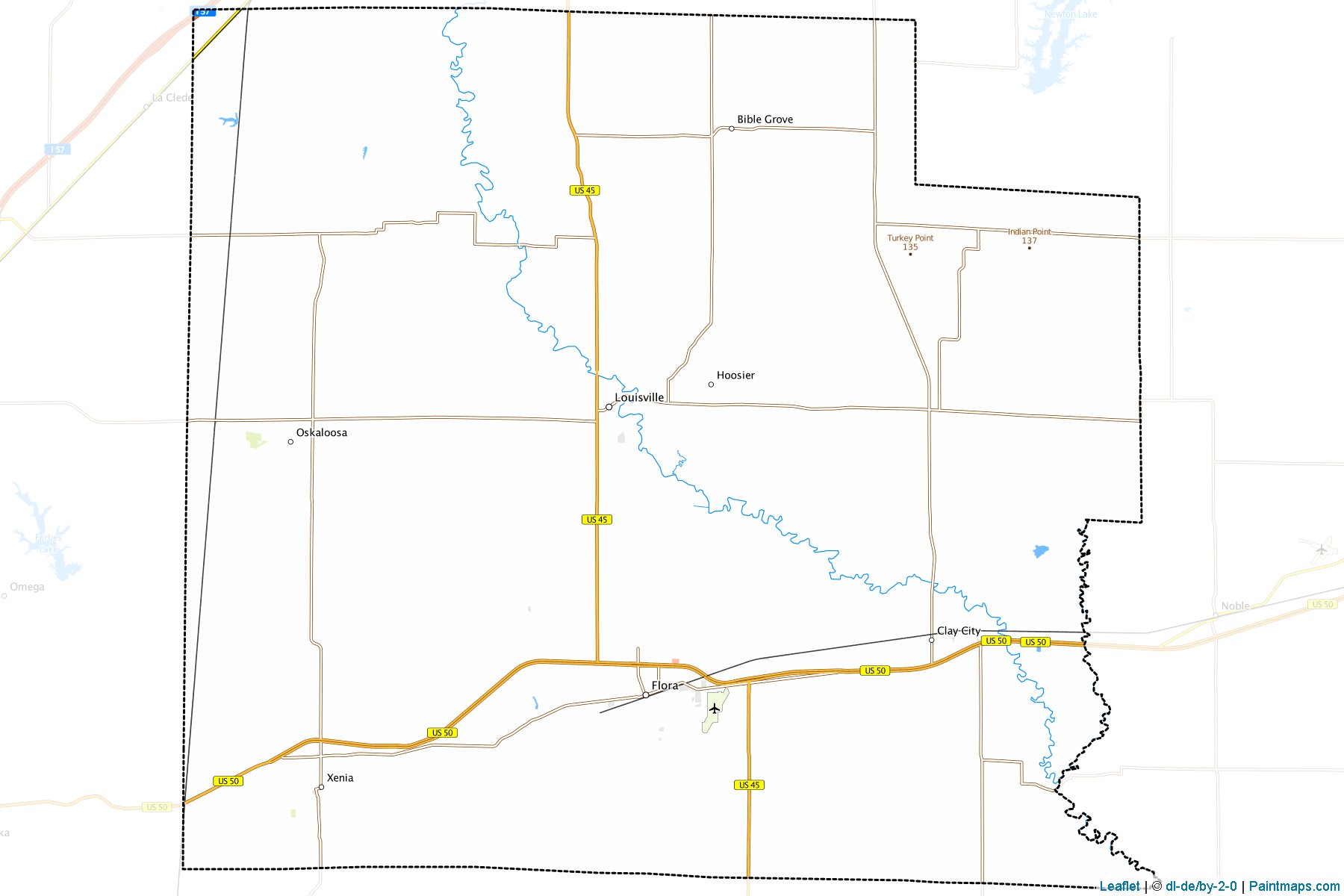 Clay (Illinois) Map Cropping Samples-1