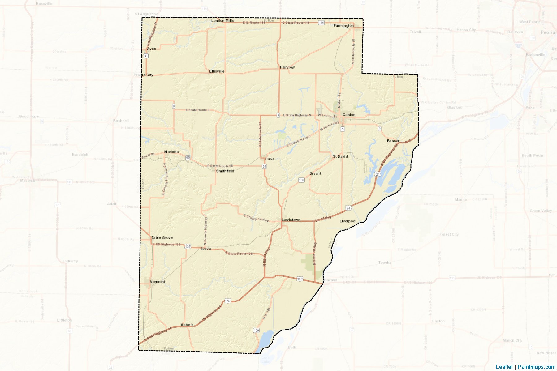 Fulton (Illinois) Map Cropping Samples-2