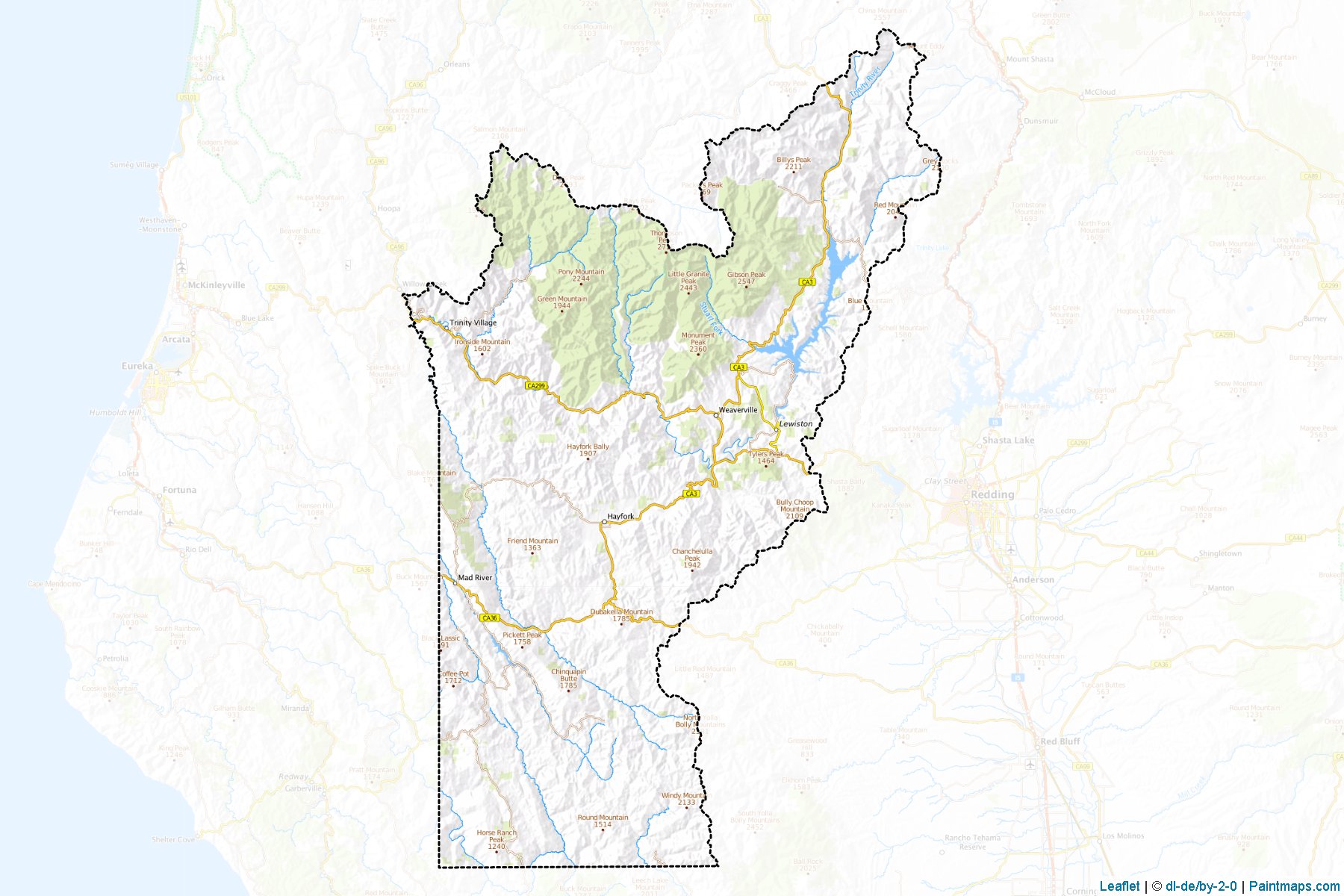 Trinity (California) Map Cropping Samples-1