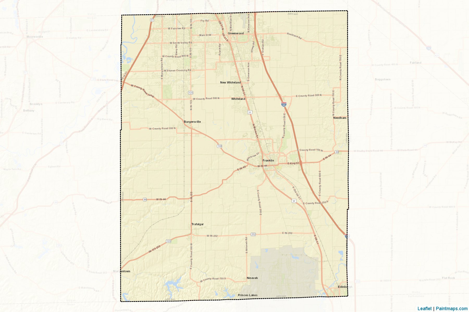 Johnson (Indiana) Map Cropping Samples-2