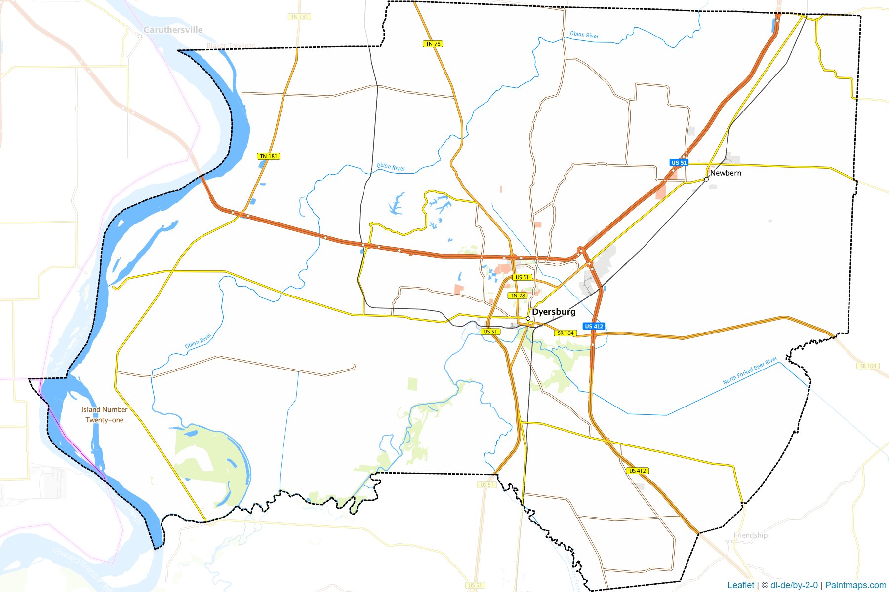 Dyer (Tennessee) Map Cropping Samples-1