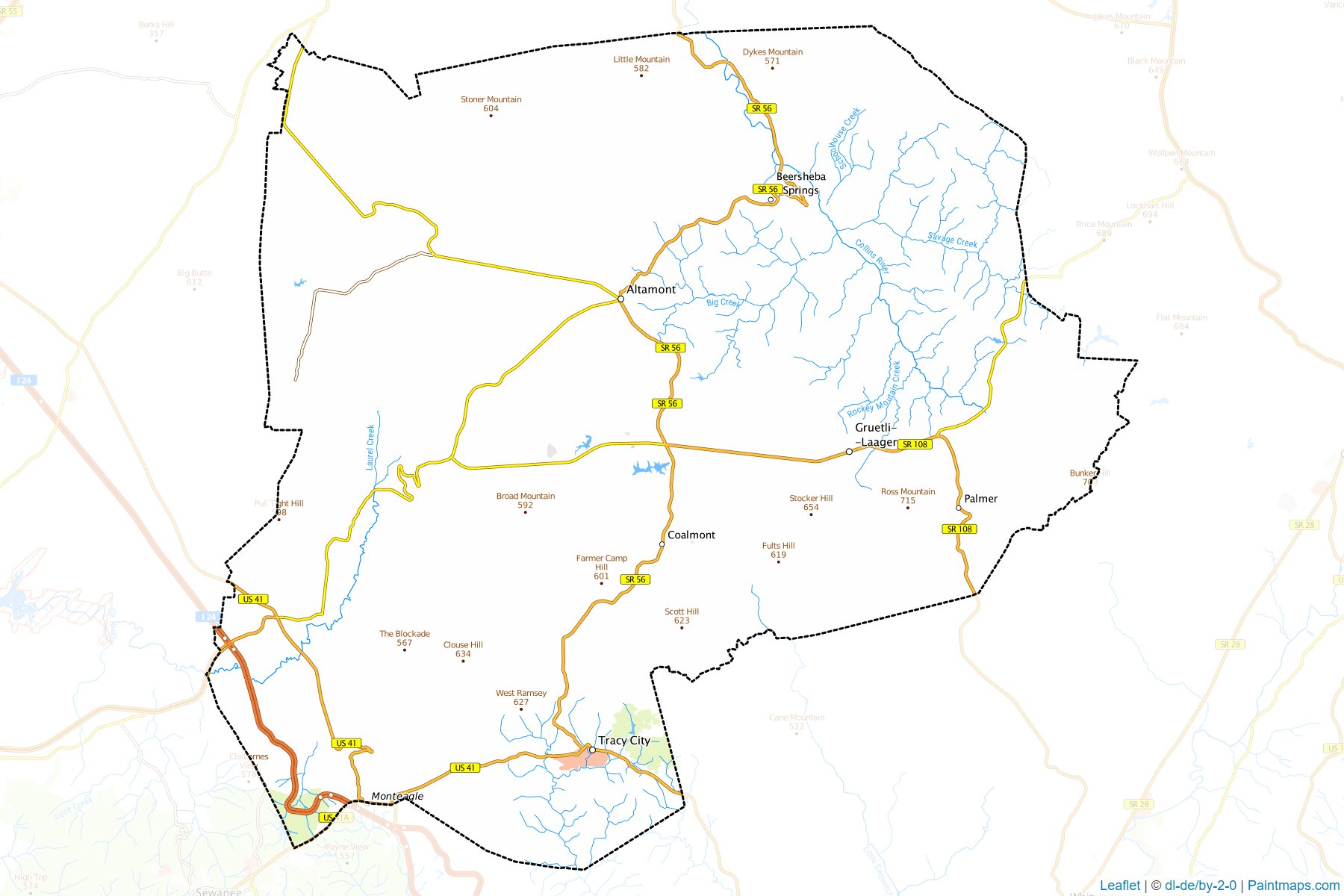 Grundy (Tennessee) Map Cropping Samples-1