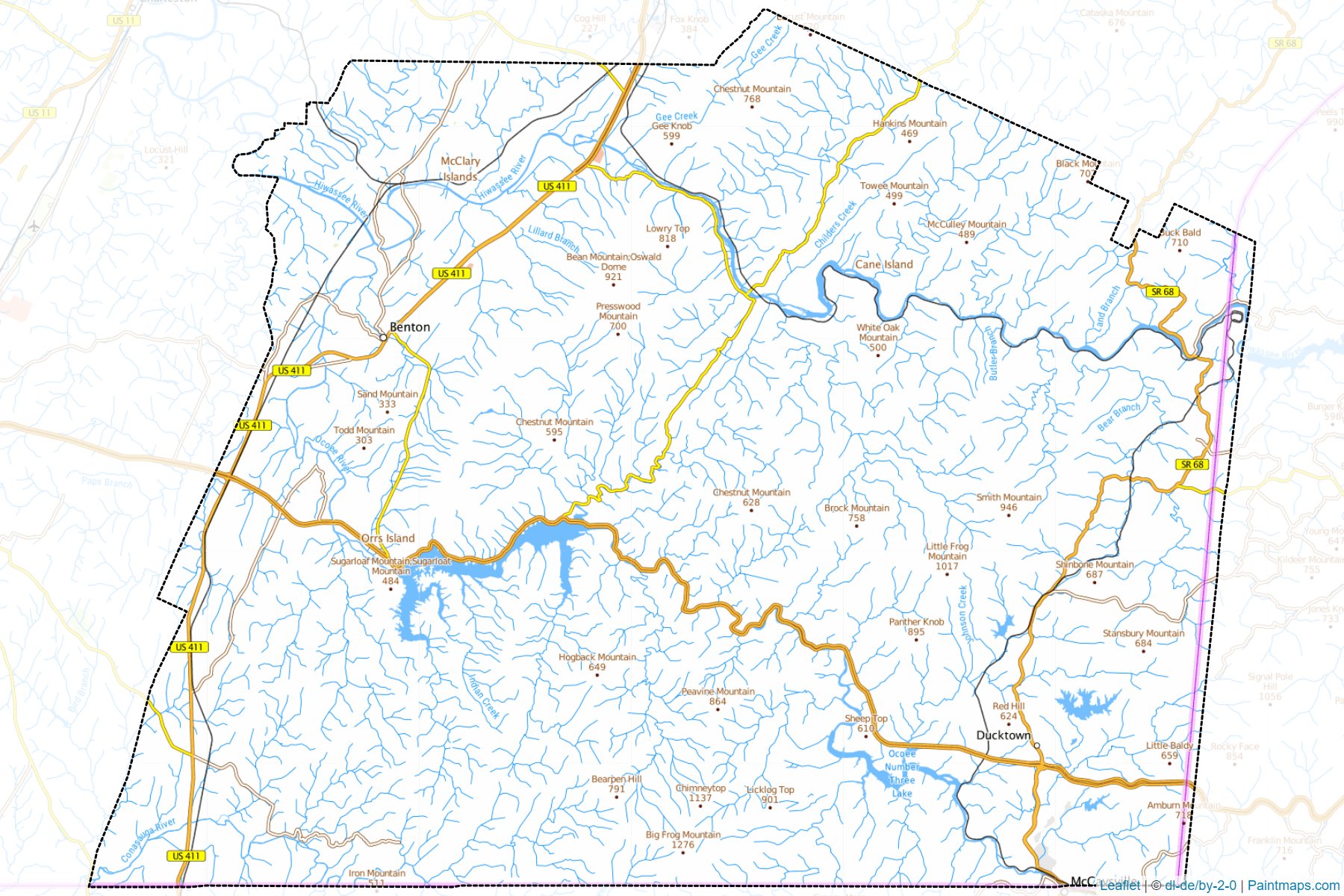 Polk (Tennessee) Map Cropping Samples-1