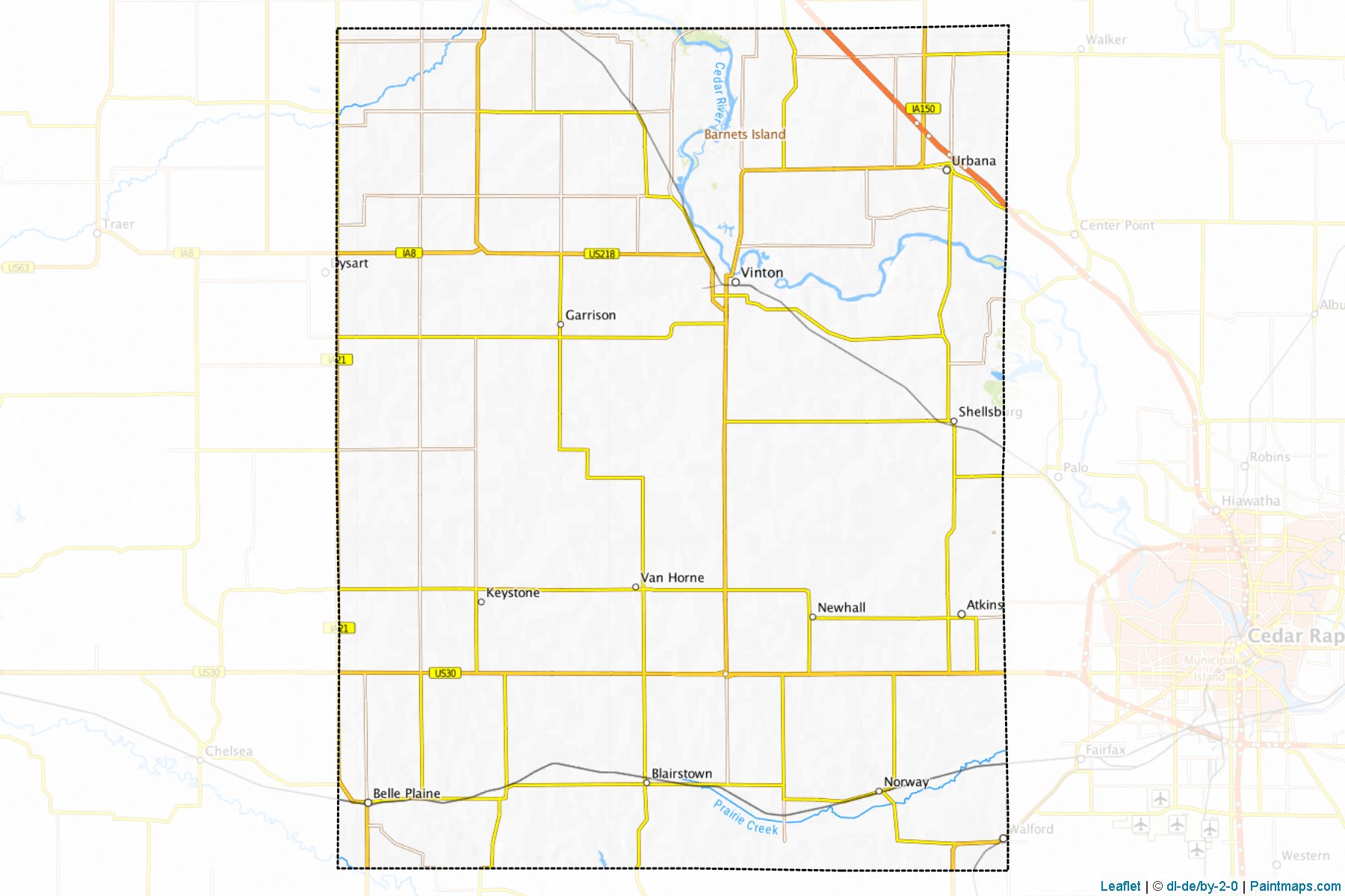 Benton (Iowa) Map Cropping Samples-1