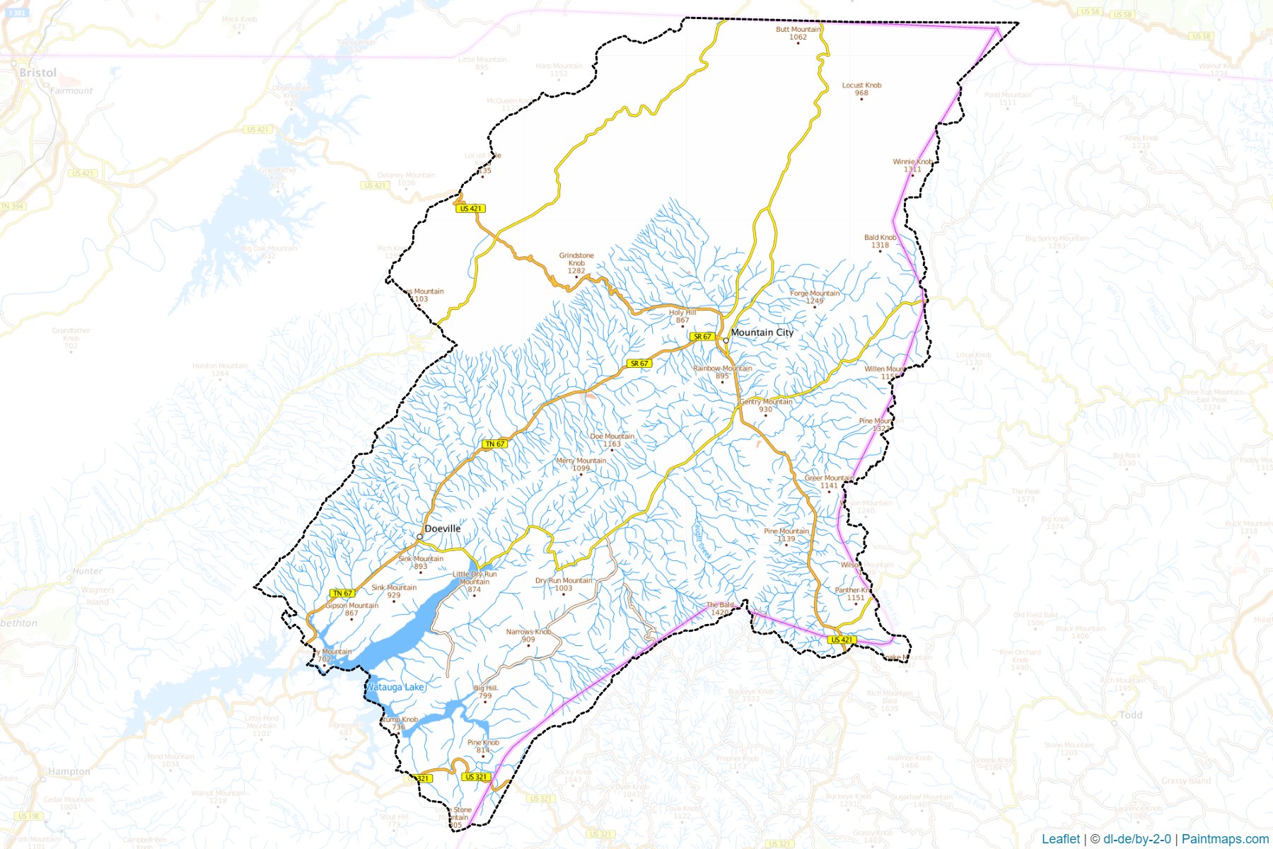 Johnson (Tennessee) Map Cropping Samples-1