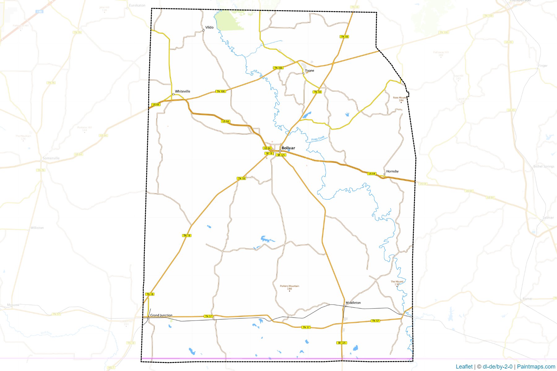 Hardeman (Tennessee) Map Cropping Samples-1