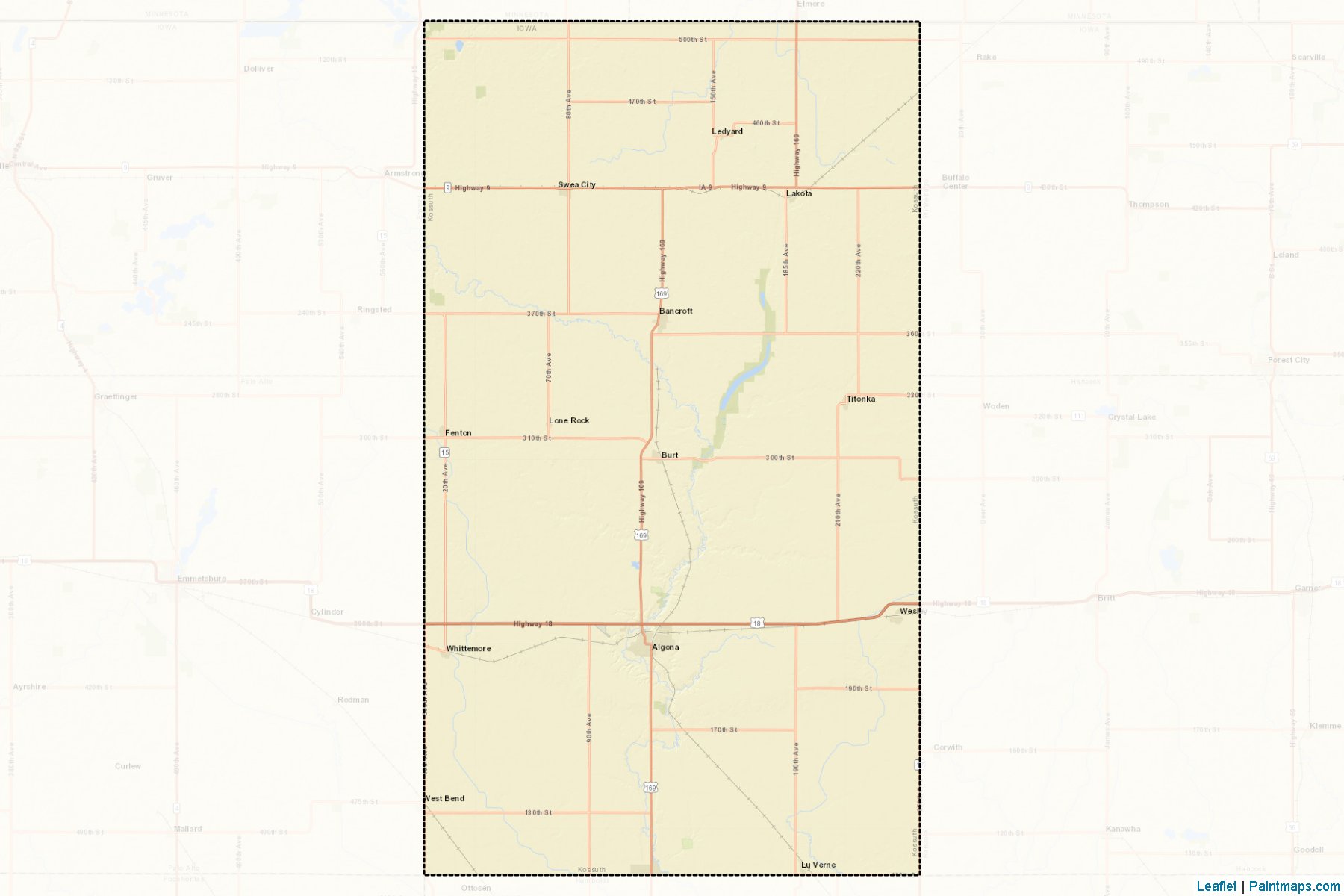 Kossuth (Iowa) Map Cropping Samples-2