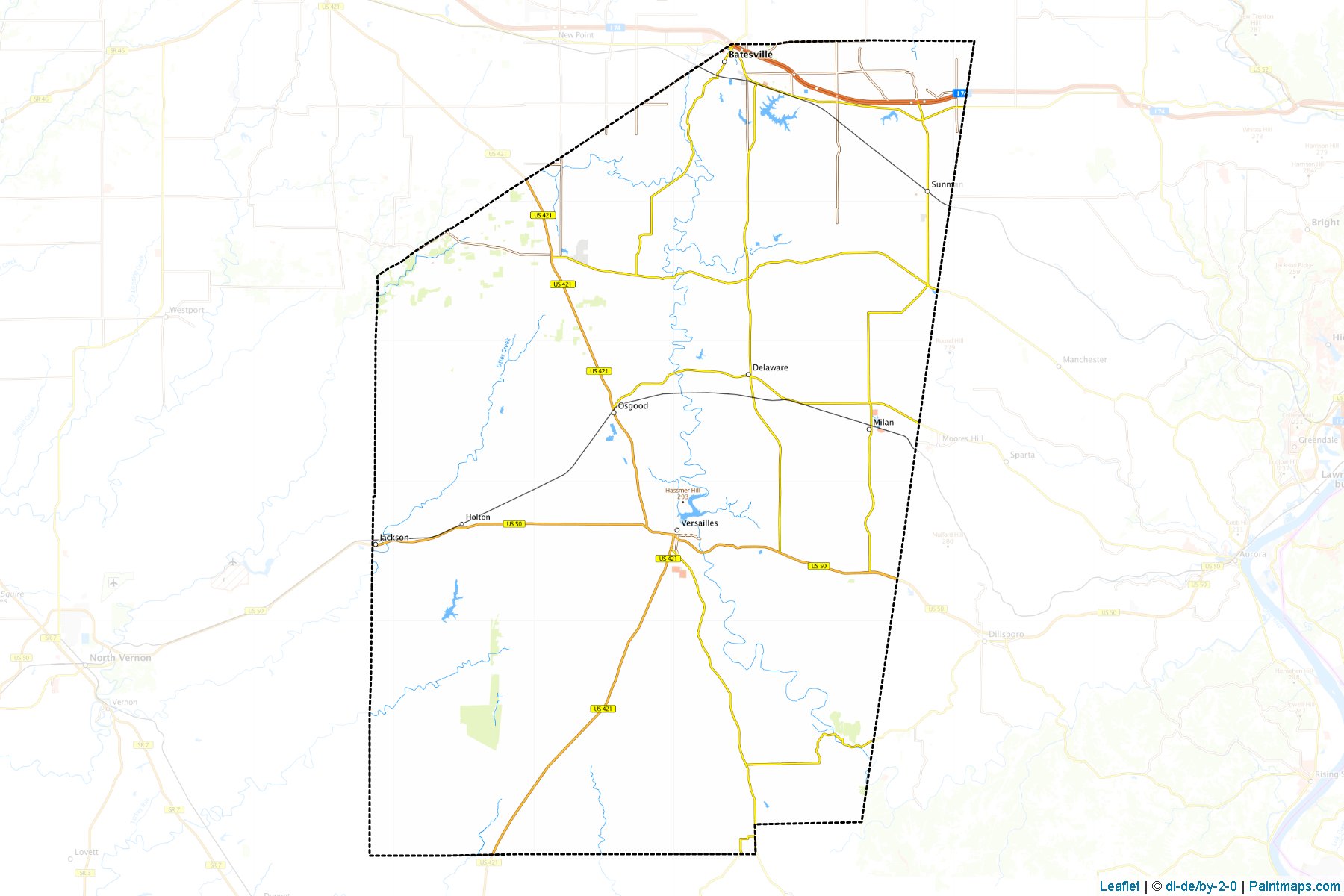 Ripley (Indiana) Map Cropping Samples-1