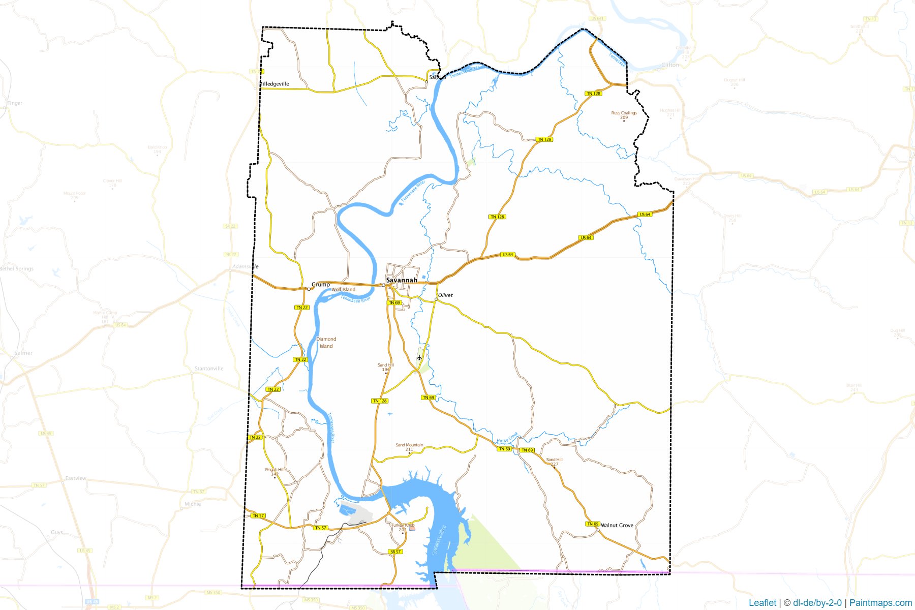 Hardin (Tennessee) Map Cropping Samples-1