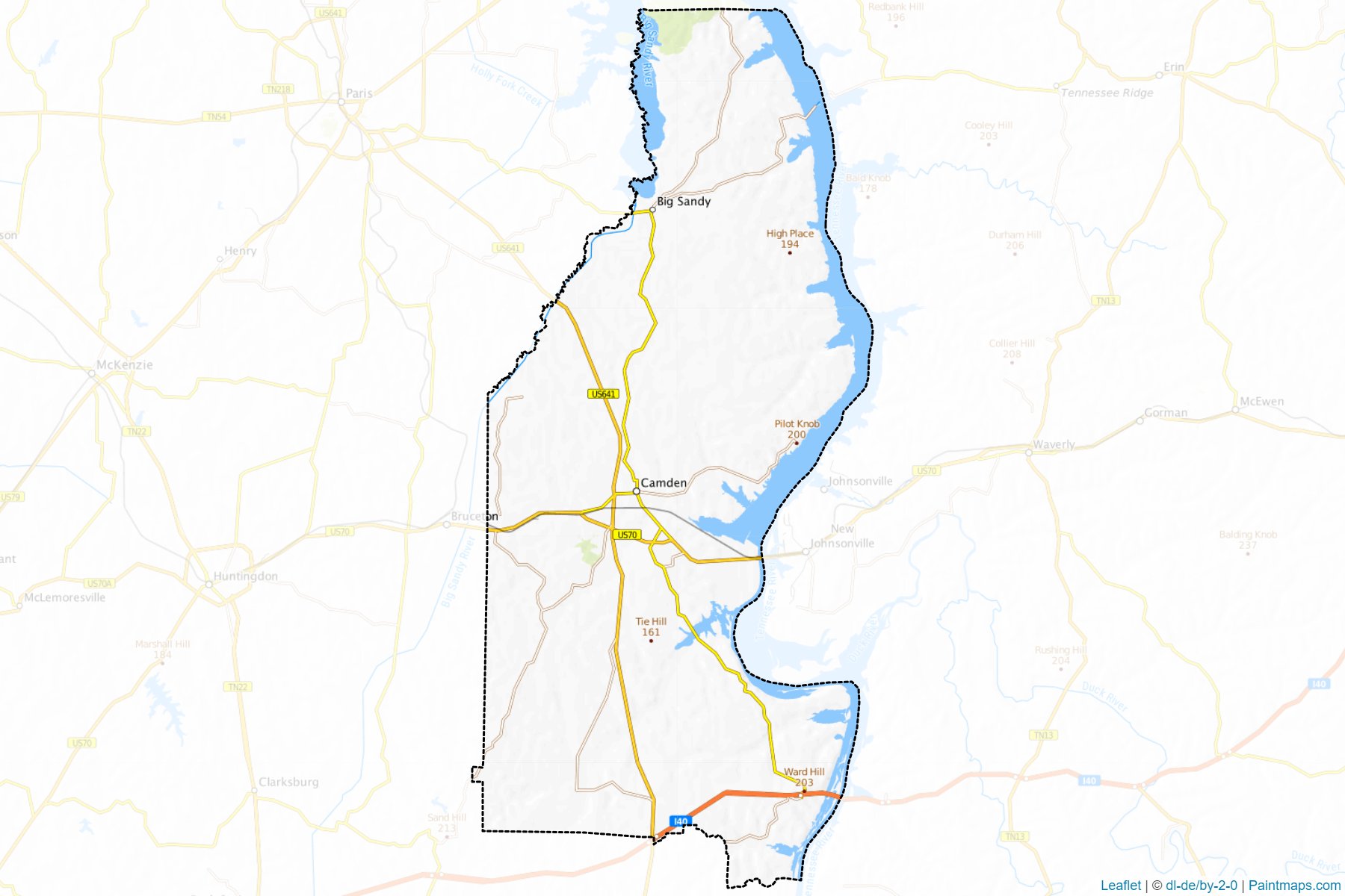 Benton (Tennessee) Map Cropping Samples-1