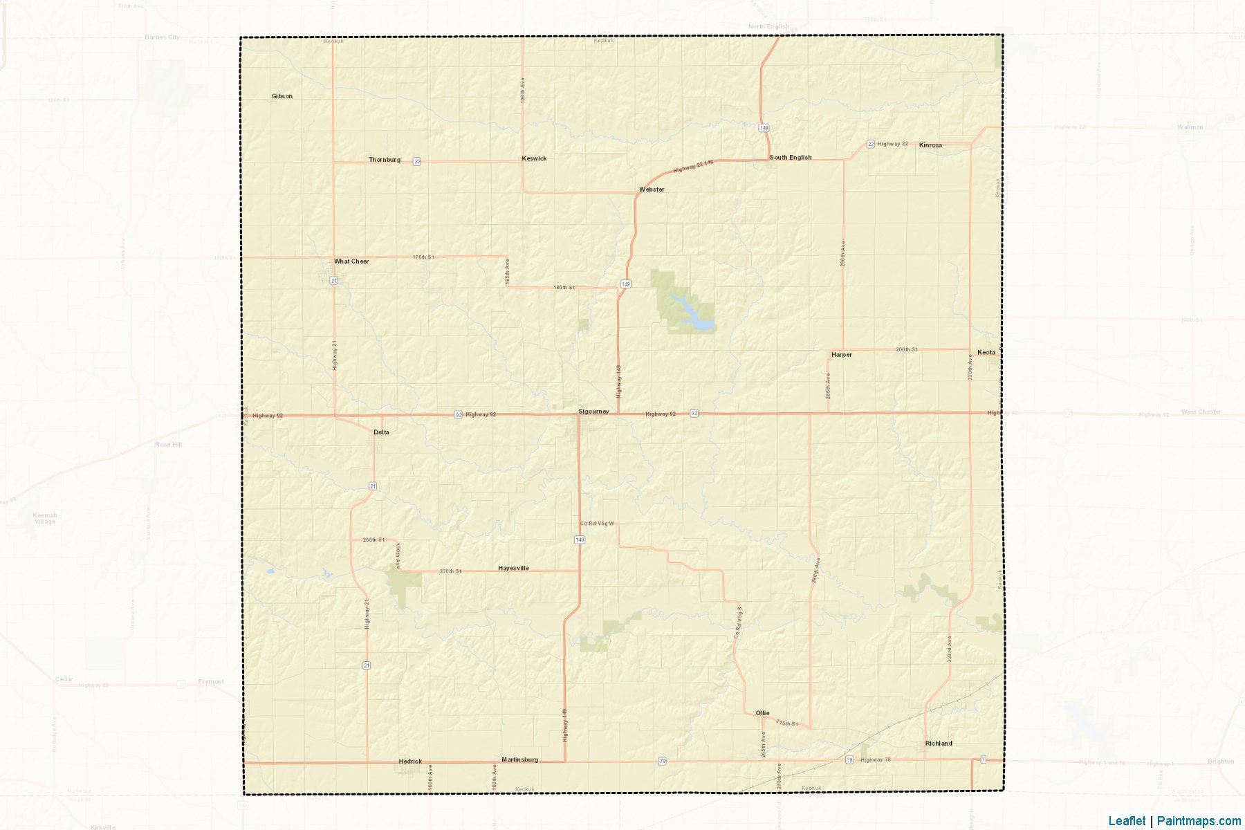 Keokuk (Iowa) Map Cropping Samples-2