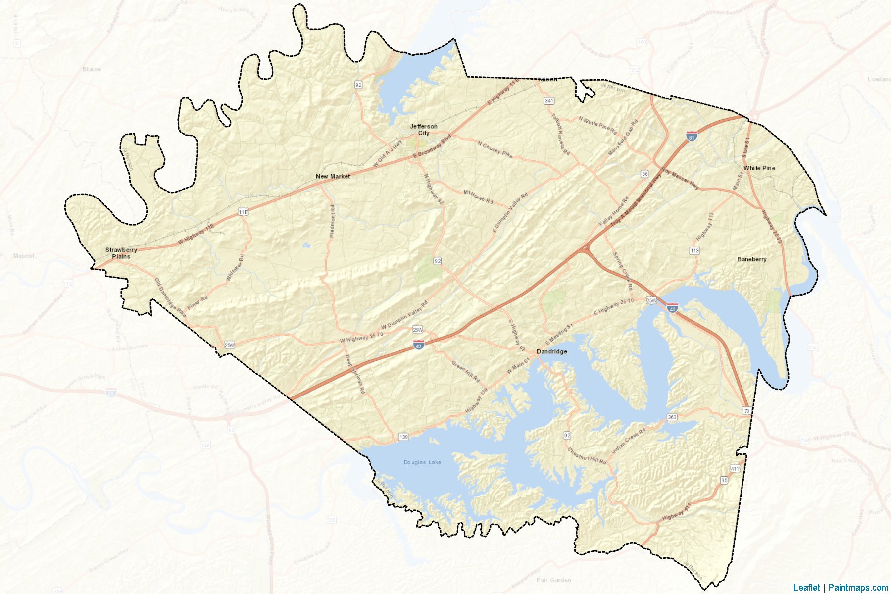 Jefferson (Tennessee) Map Cropping Samples-2