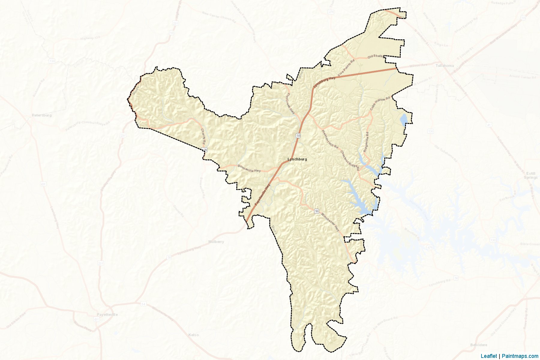 Muestras de recorte de mapas Moore (Tennessee)-2