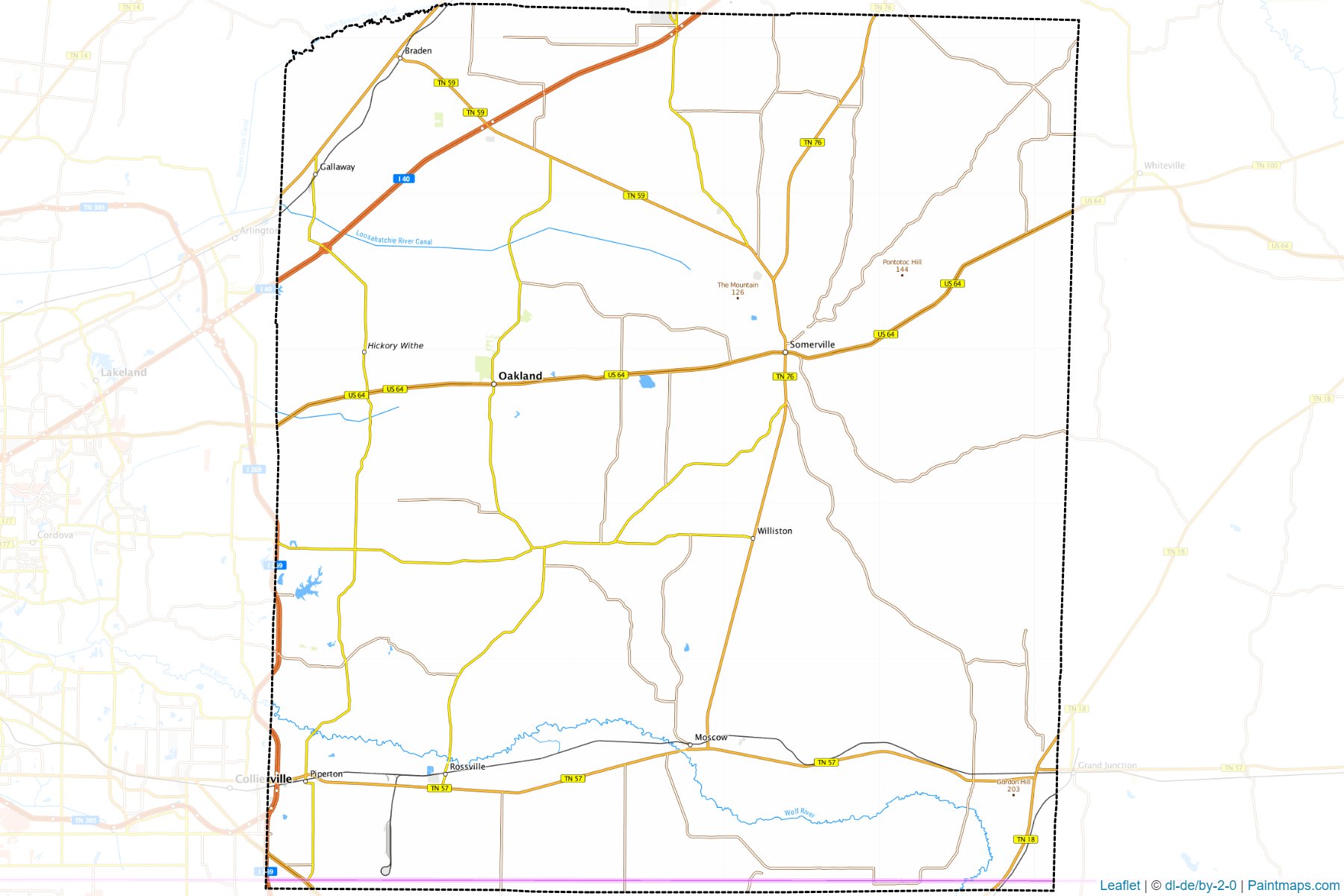 Fayette (Tennessee) Map Cropping Samples-1