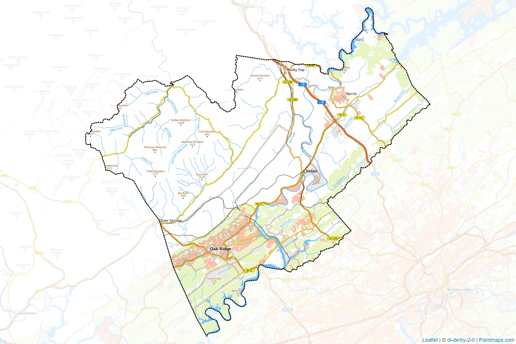 Anderson (Tennessee) Map Cropping Samples-1