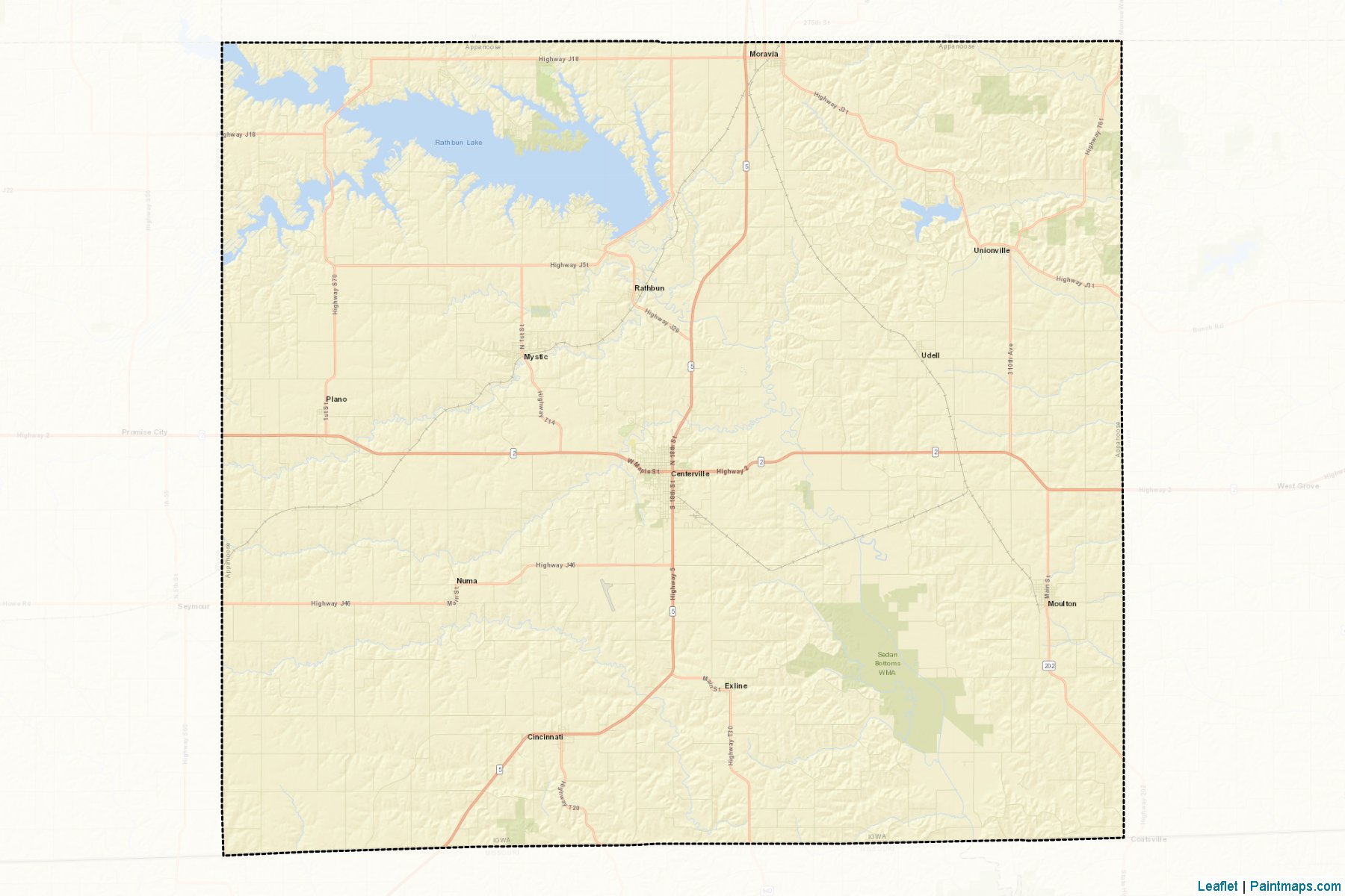 Appanoose (Iowa) Map Cropping Samples-2