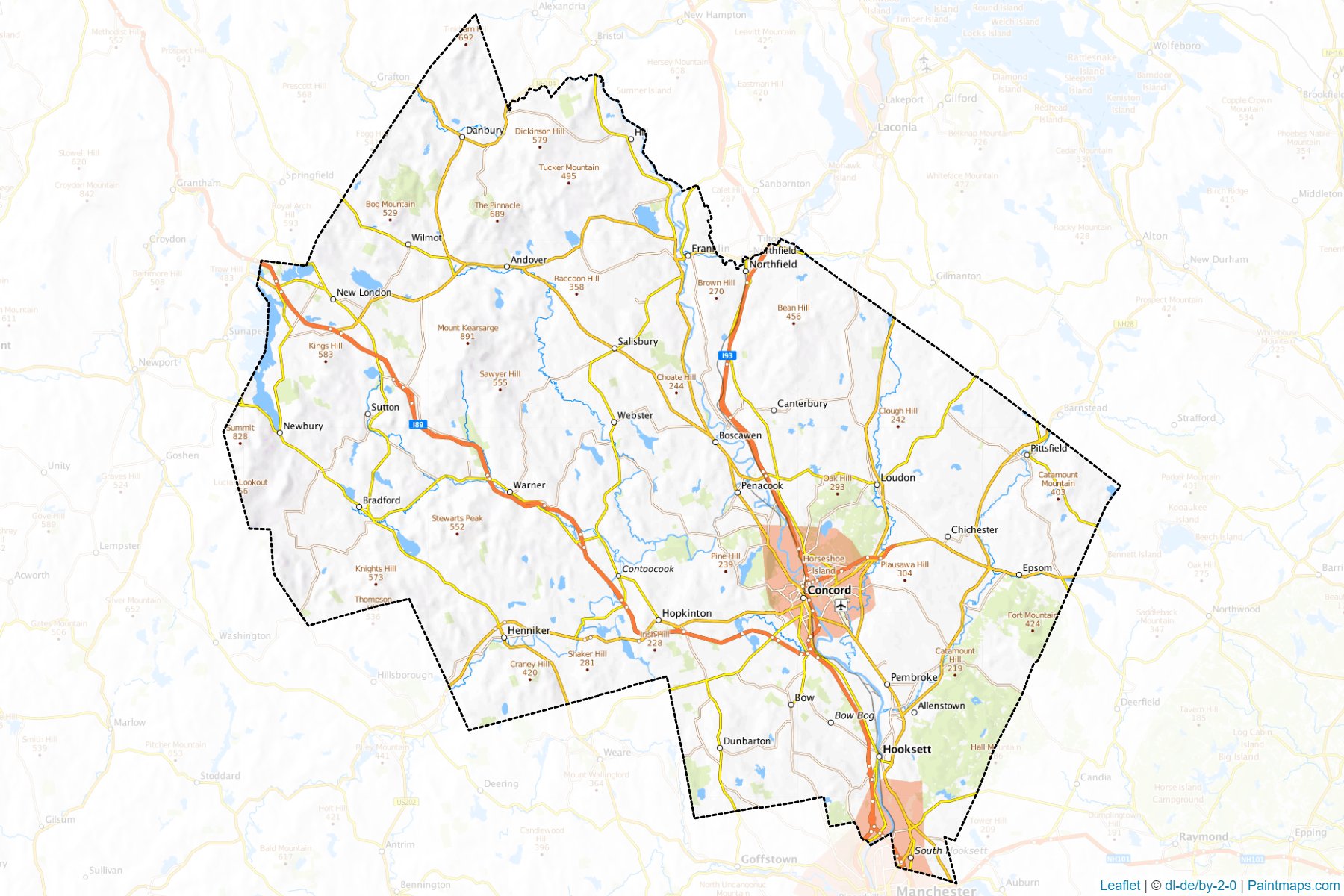 Merrimack (New Hampshire) Map Cropping Samples-1