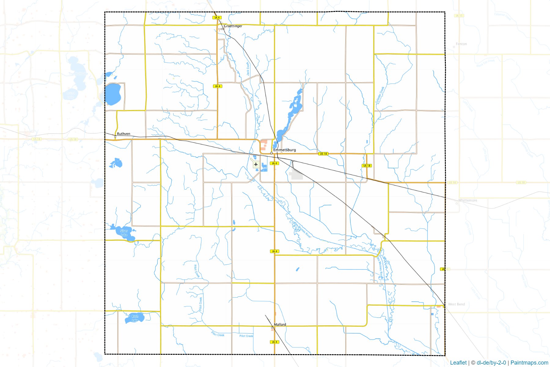 Muestras de recorte de mapas Palo Alto (Iowa)-1