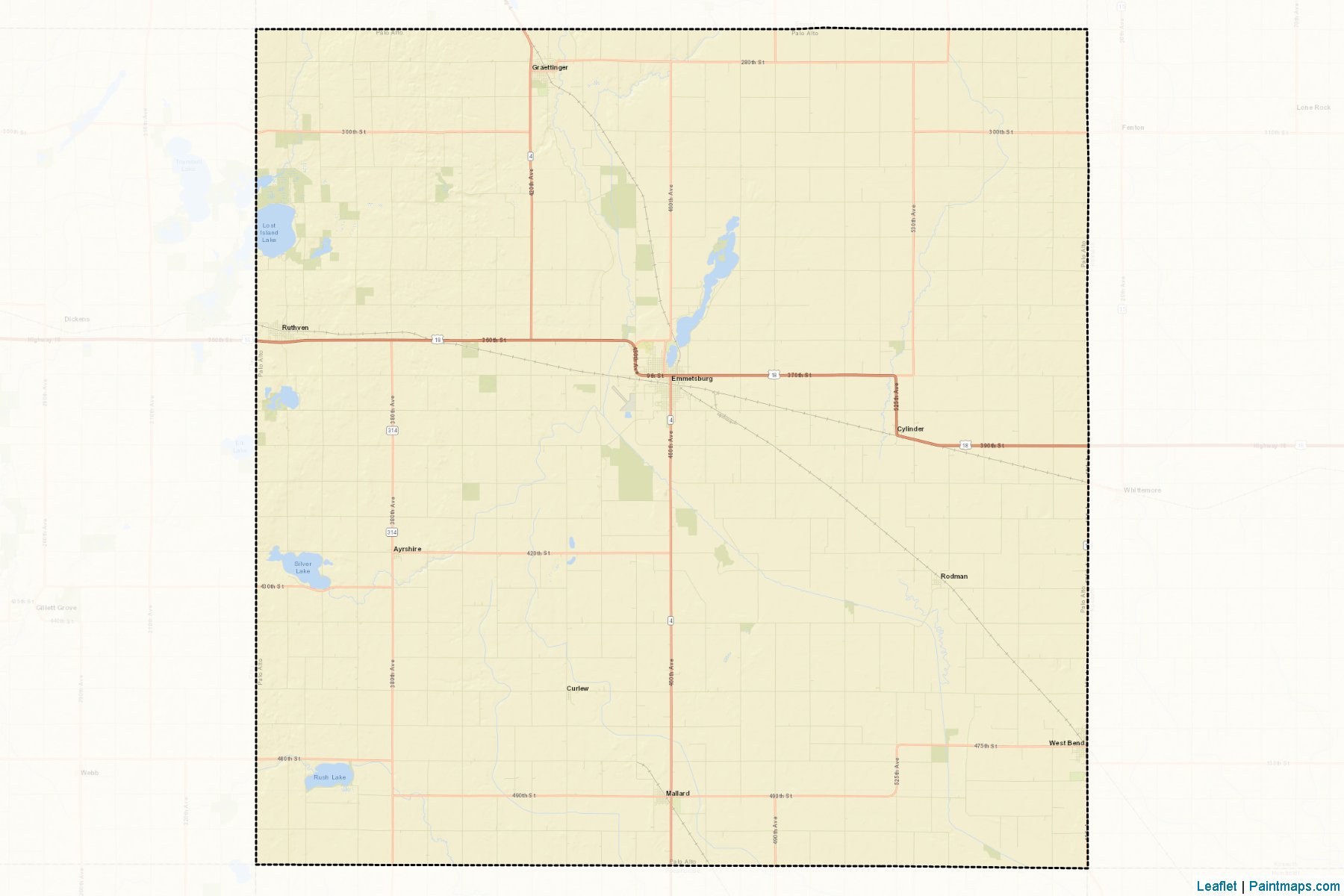 Muestras de recorte de mapas Palo Alto (Iowa)-2