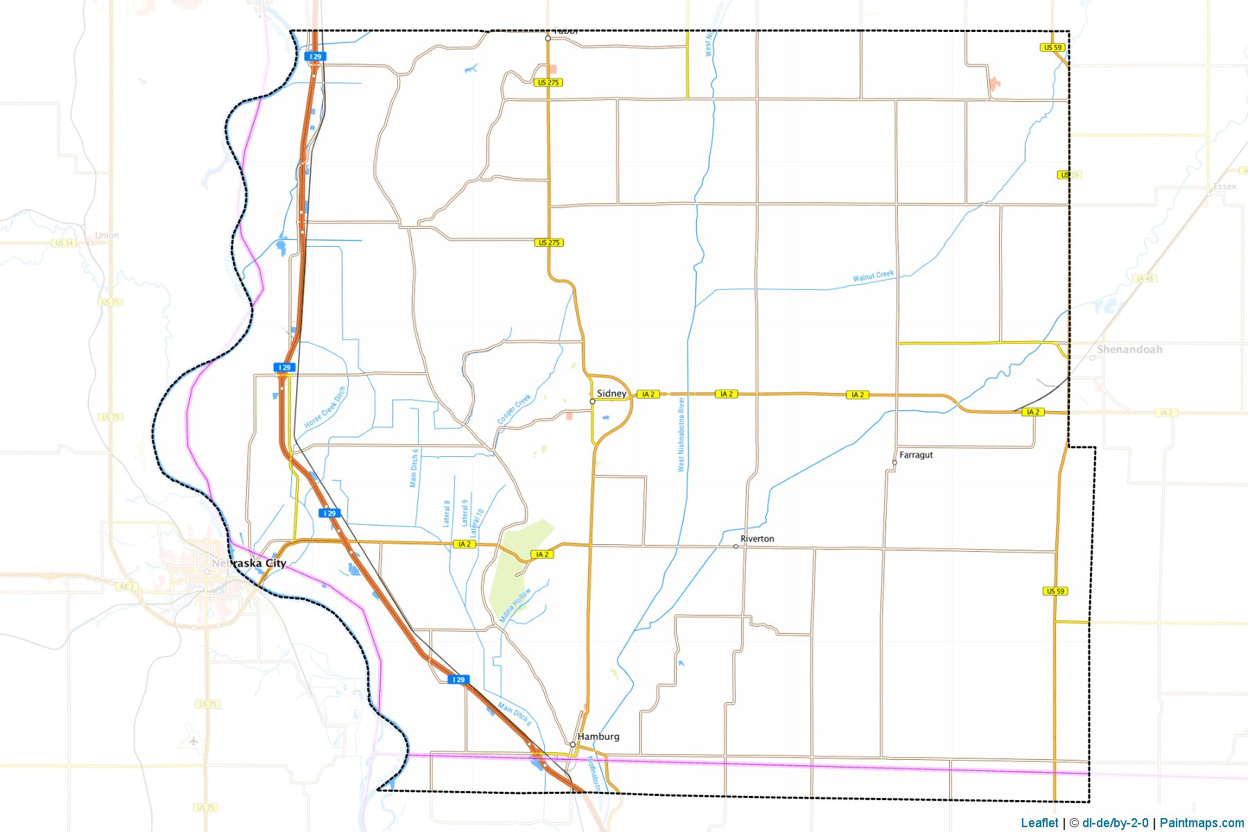 Fremont (Iowa) Map Cropping Samples-1