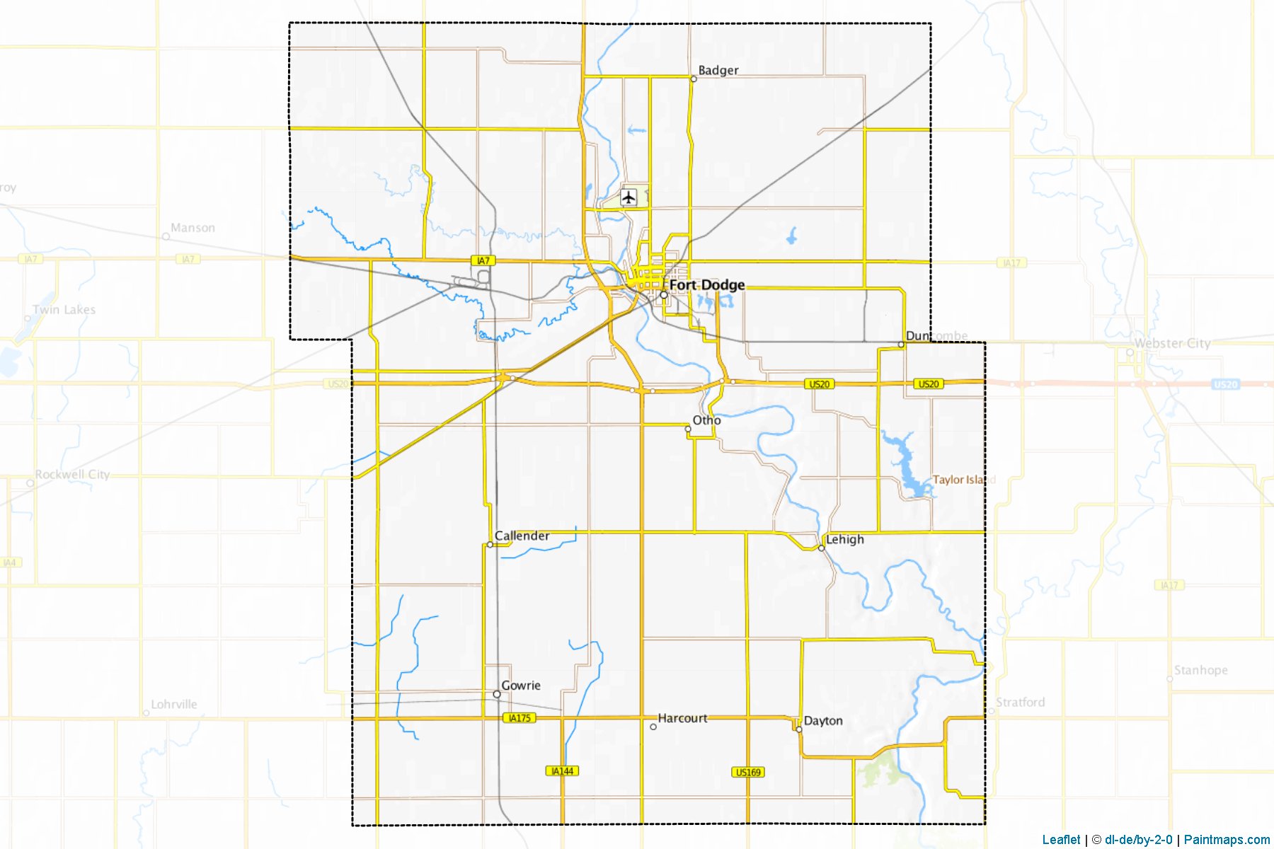 Webster (Iowa) Map Cropping Samples-1