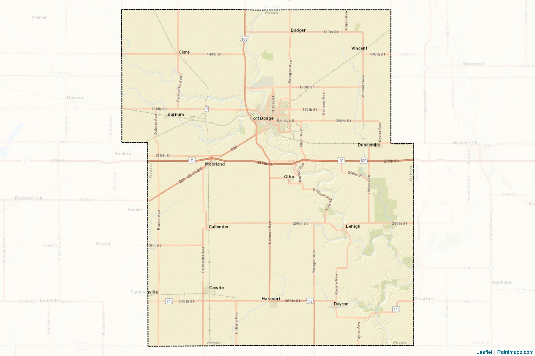 Webster (Iowa) Map Cropping Samples-2