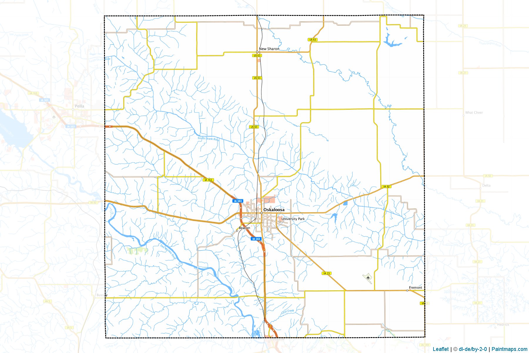 Mahaska (Iowa) Map Cropping Samples-1