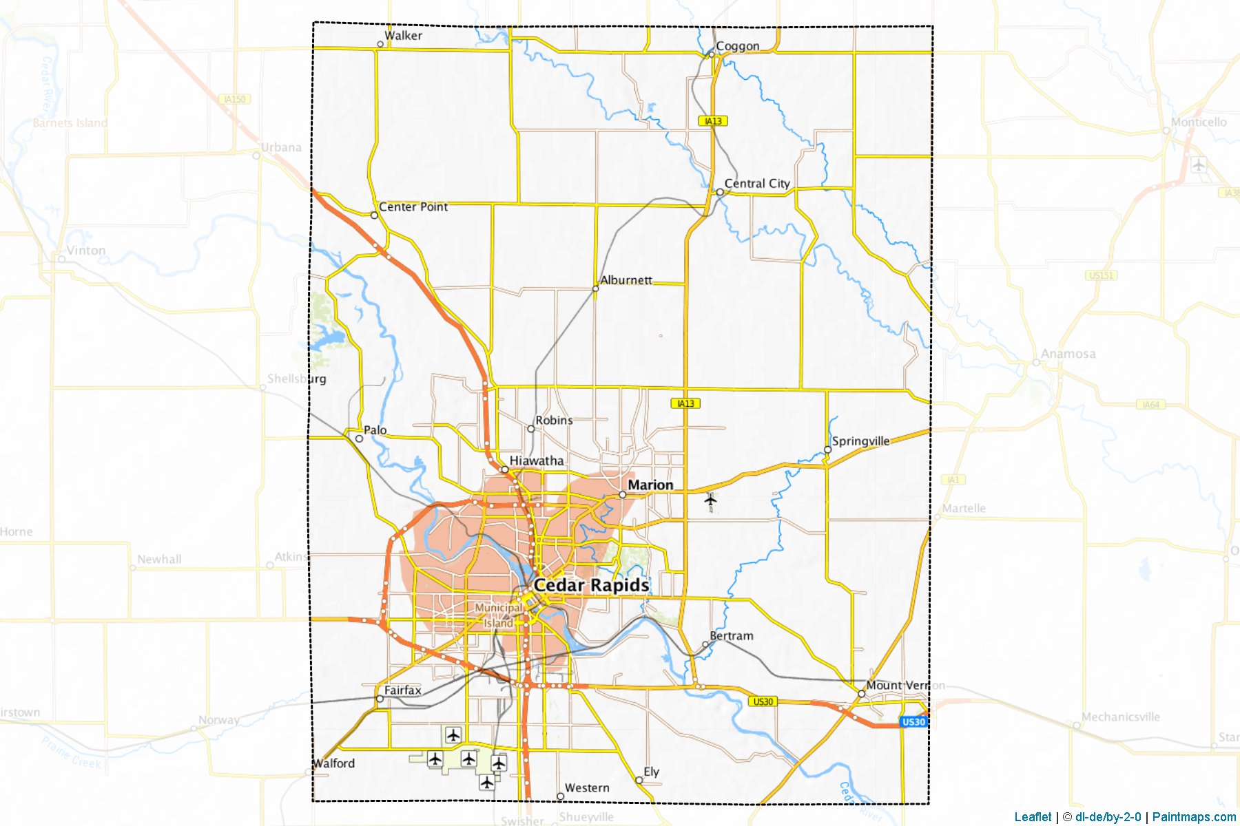 Linn (Iowa) Map Cropping Samples-1