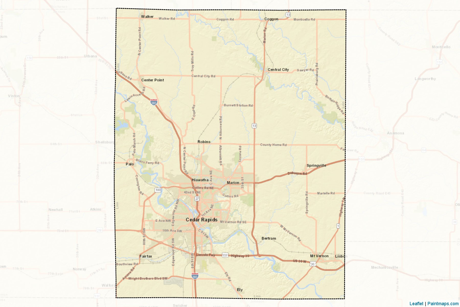 Linn (Iowa) Map Cropping Samples-2