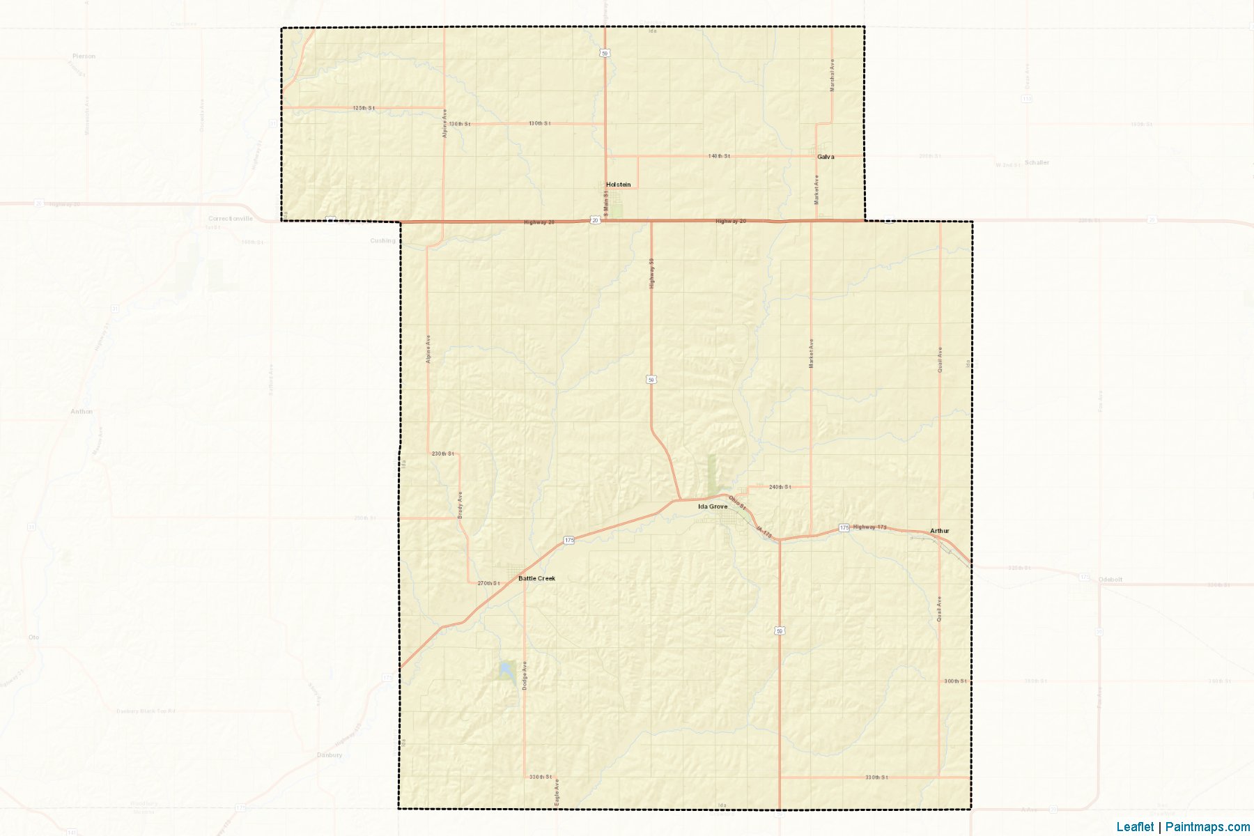 Ida (Iowa) Map Cropping Samples-2