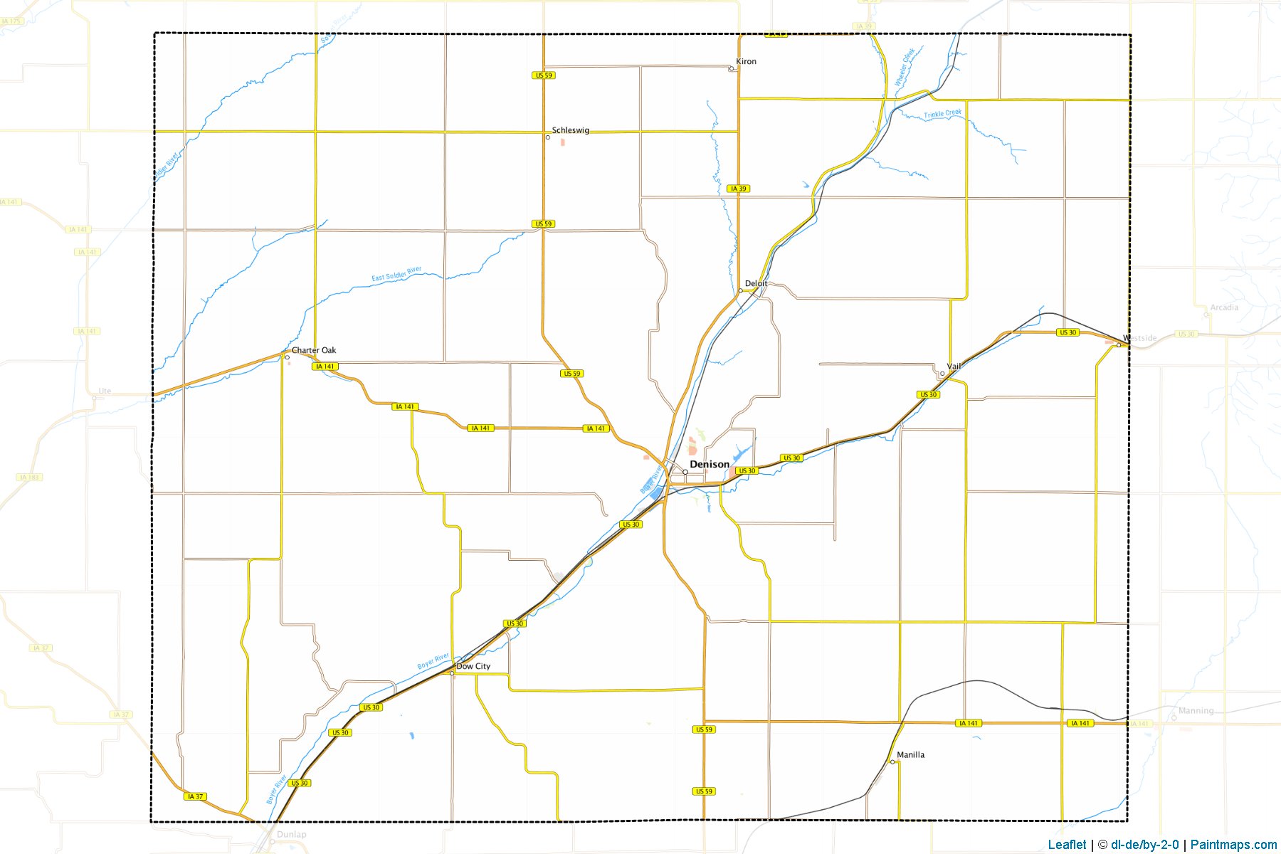 Crawford (Iowa) Map Cropping Samples-1