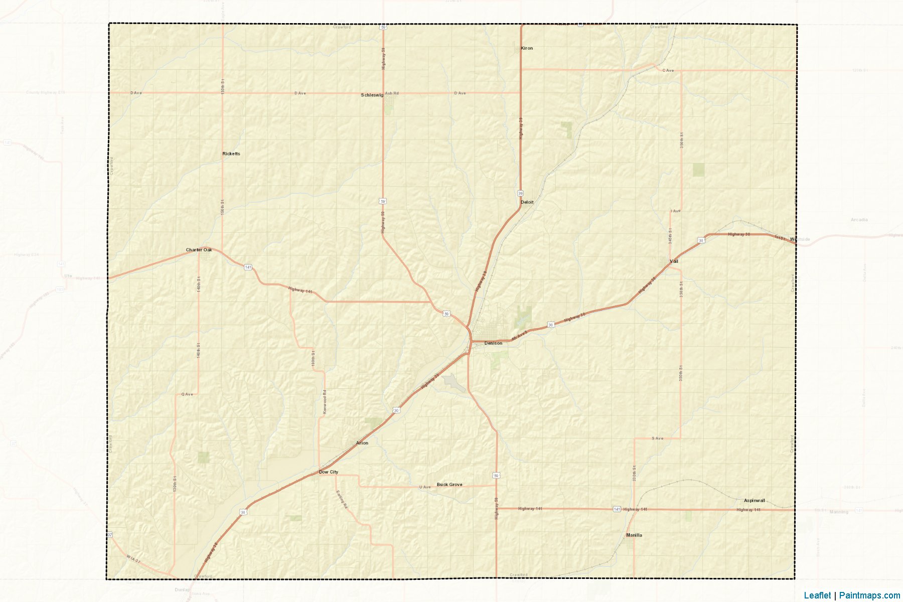 Crawford (Iowa) Map Cropping Samples-2