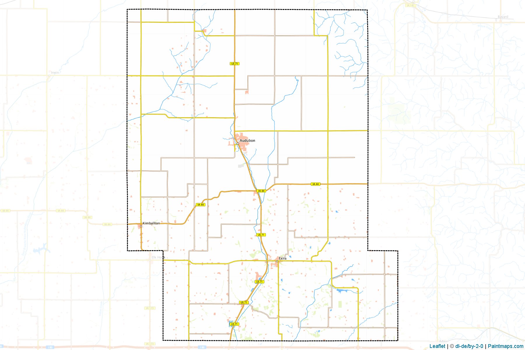 Audubon (Iowa) Map Cropping Samples-1