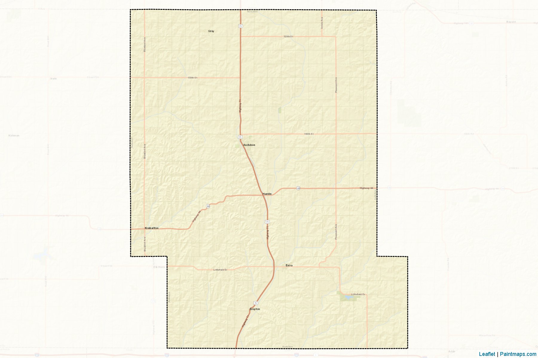 Audubon (Iowa) Map Cropping Samples-2