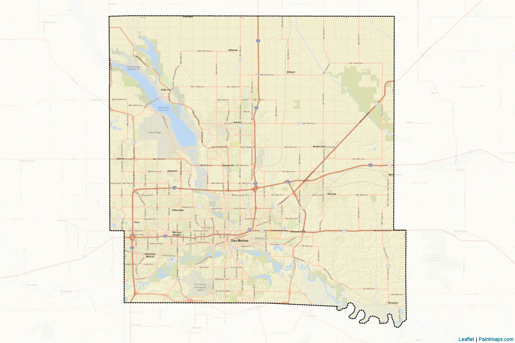 Polk (Iowa) Map Cropping Samples-2