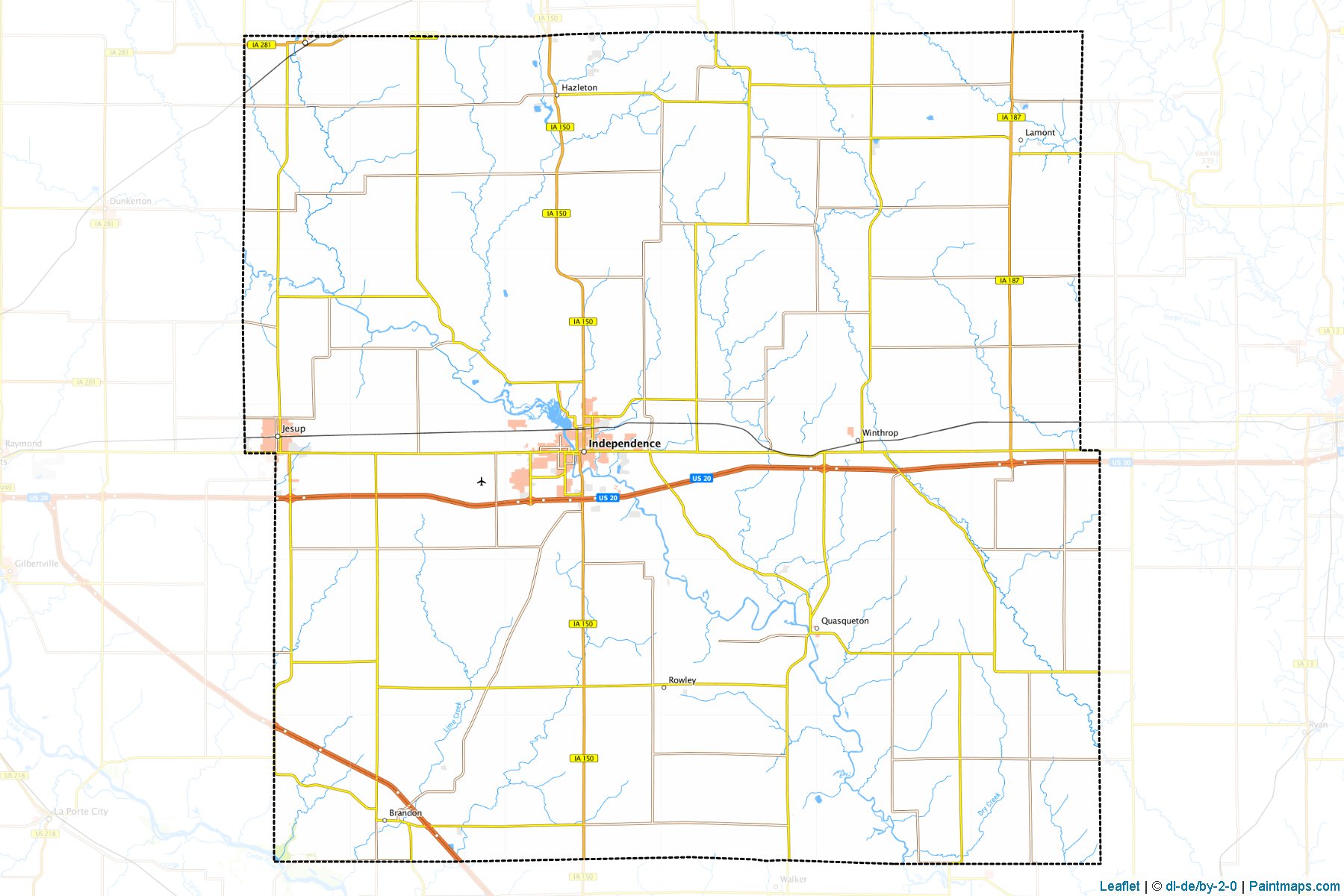 Buchanan (Iowa) Map Cropping Samples-1