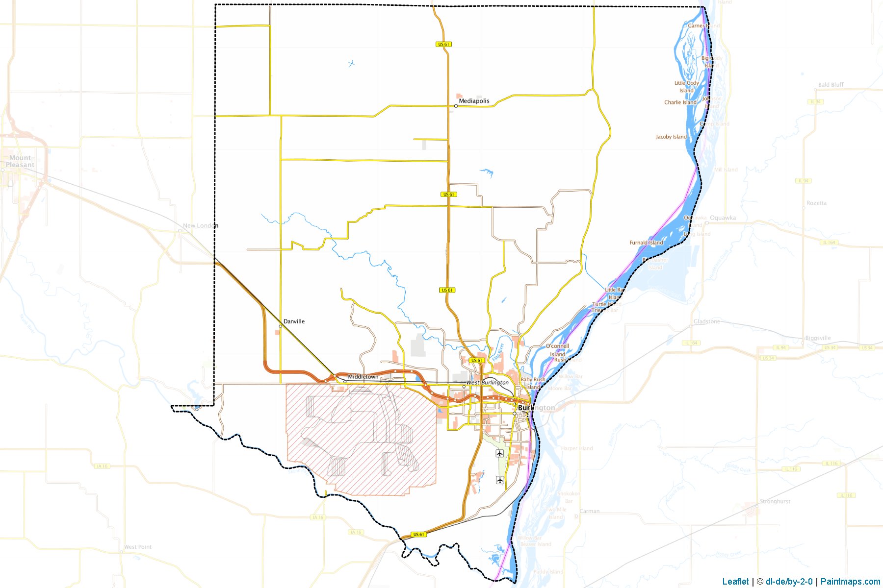 Des Moines (Iowa) Map Cropping Samples-1