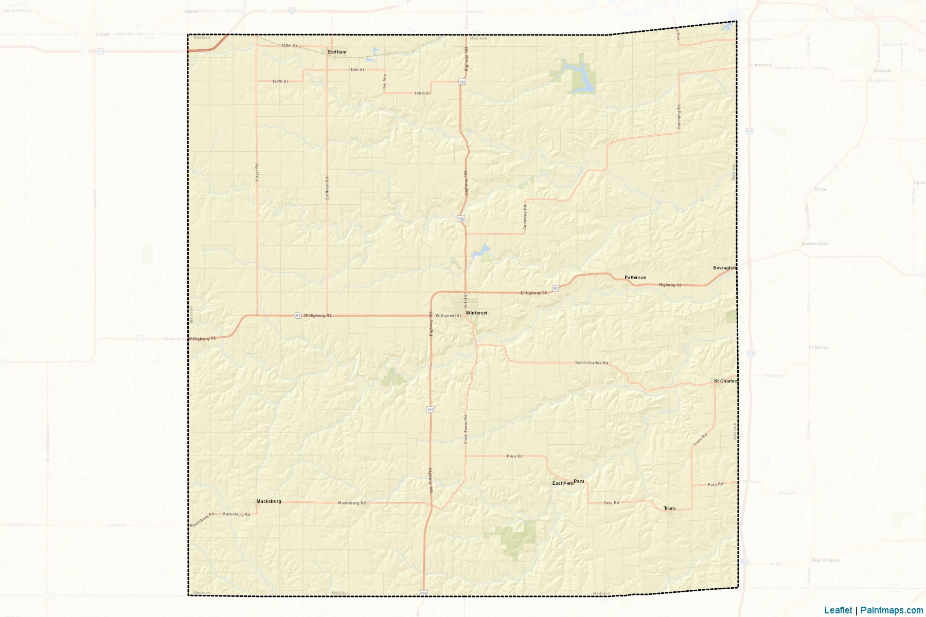 Madison (Iowa) Map Cropping Samples-2