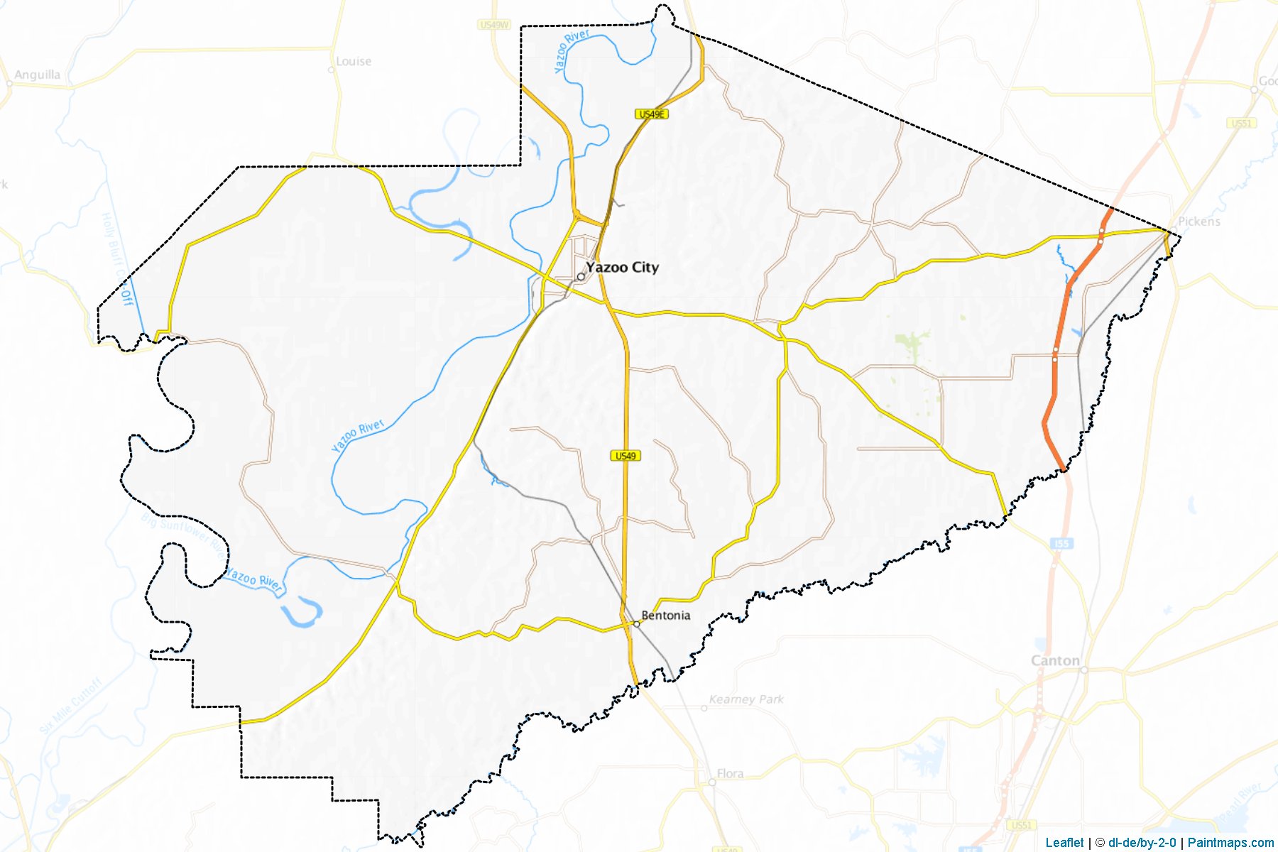 Yazoo (Mississippi) Map Cropping Samples-1