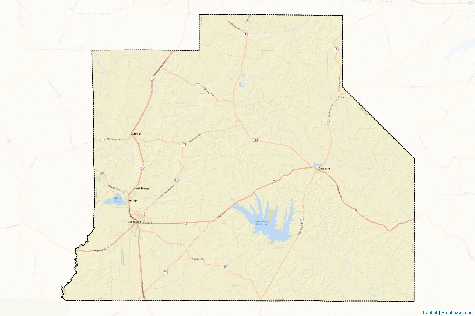 Jackson (Louisiana) Map Cropping Samples-2