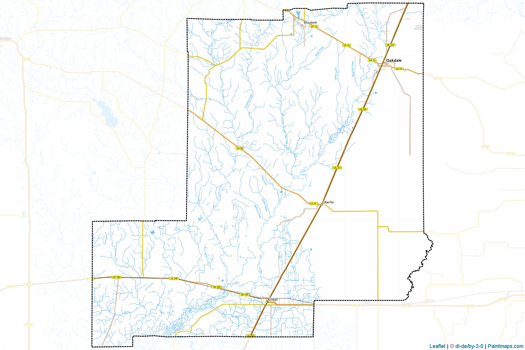 Allen (Louisiana) Map Cropping Samples-1