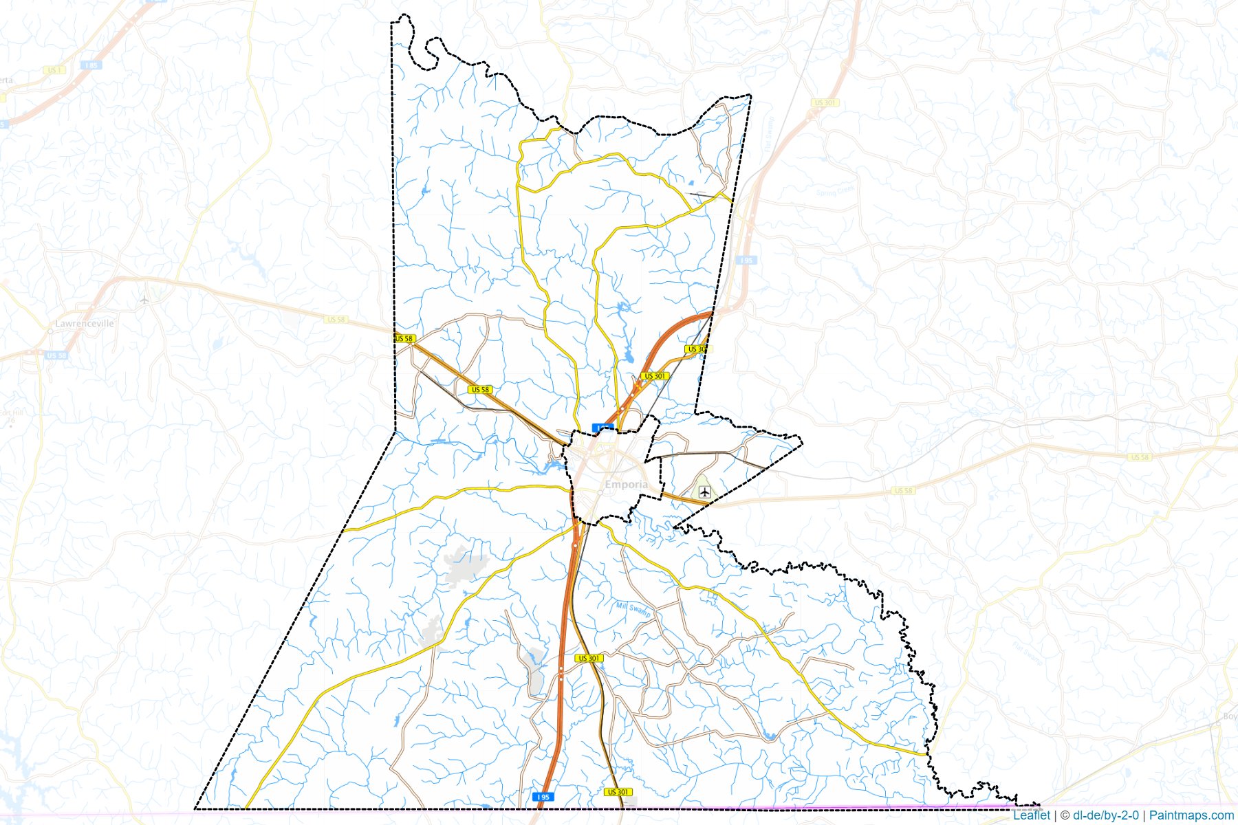 Greensville (Virginia) Map Cropping Samples-1