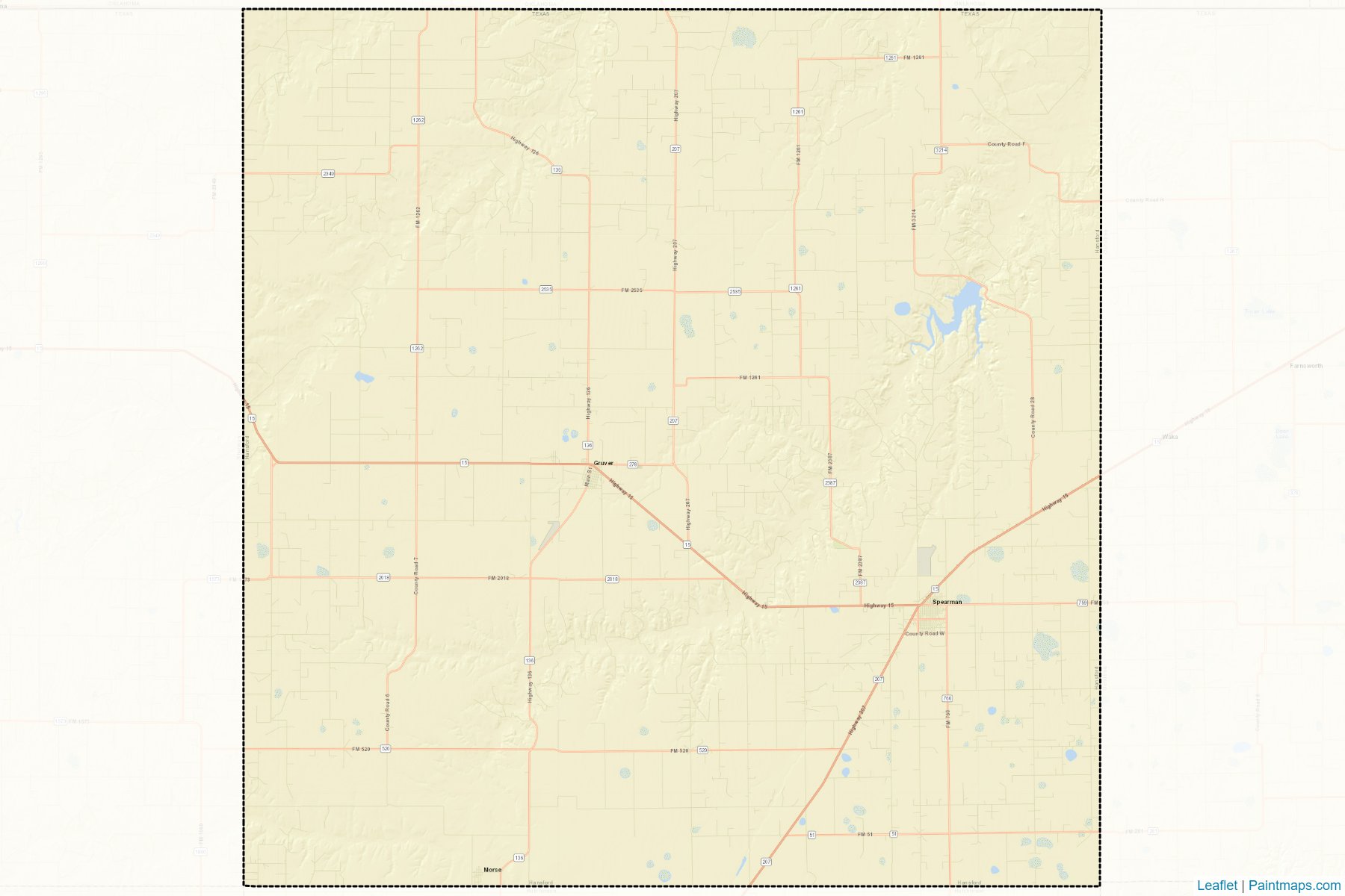 Hansford (Texas) Map Cropping Samples-2