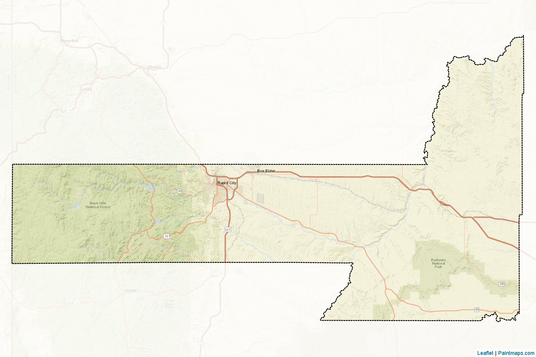 Pennington (South Dakota) Map Cropping Samples-2