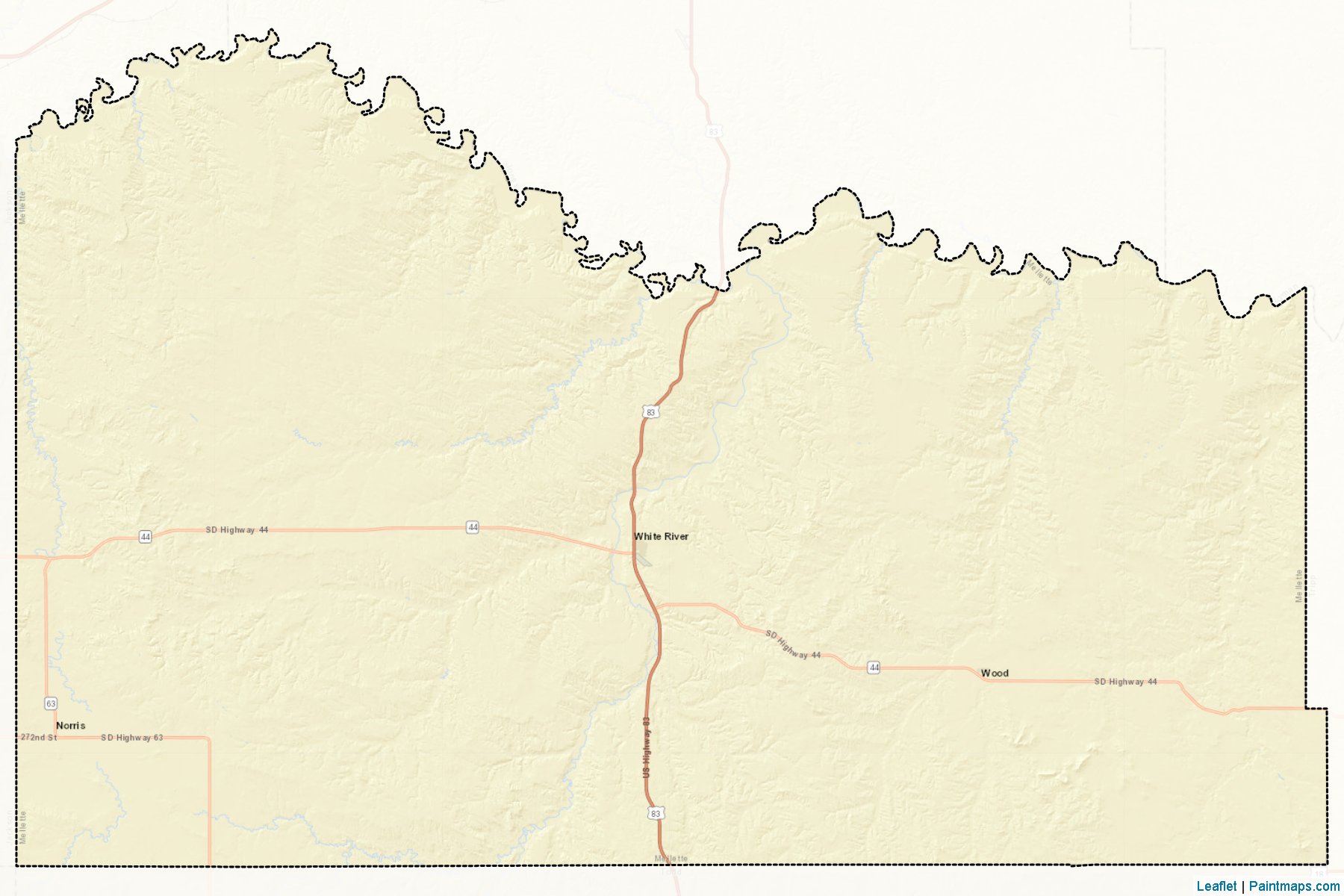 Mellette (South Dakota) Map Cropping Samples-2