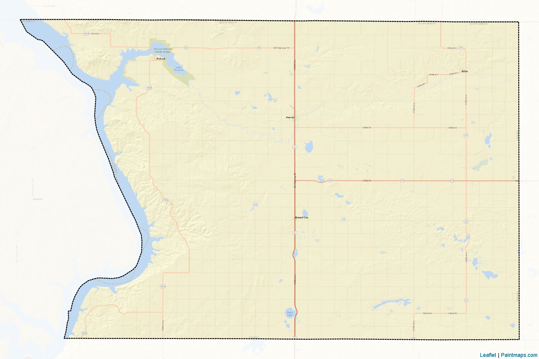 Campbell (South Dakota) Map Cropping Samples-2