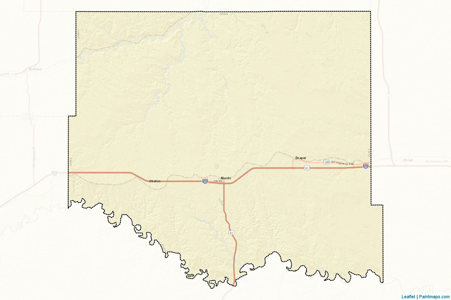 Jones (South Dakota) Map Cropping Samples-2