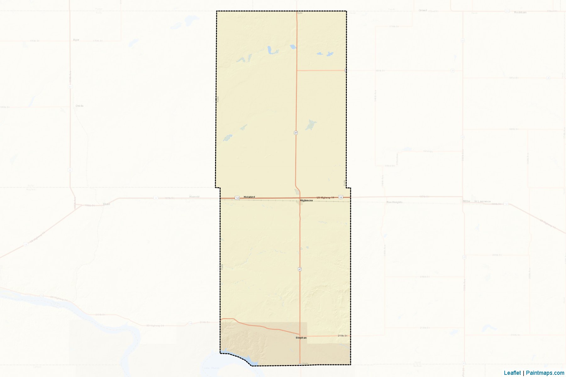 Hyde (South Dakota) Map Cropping Samples-2