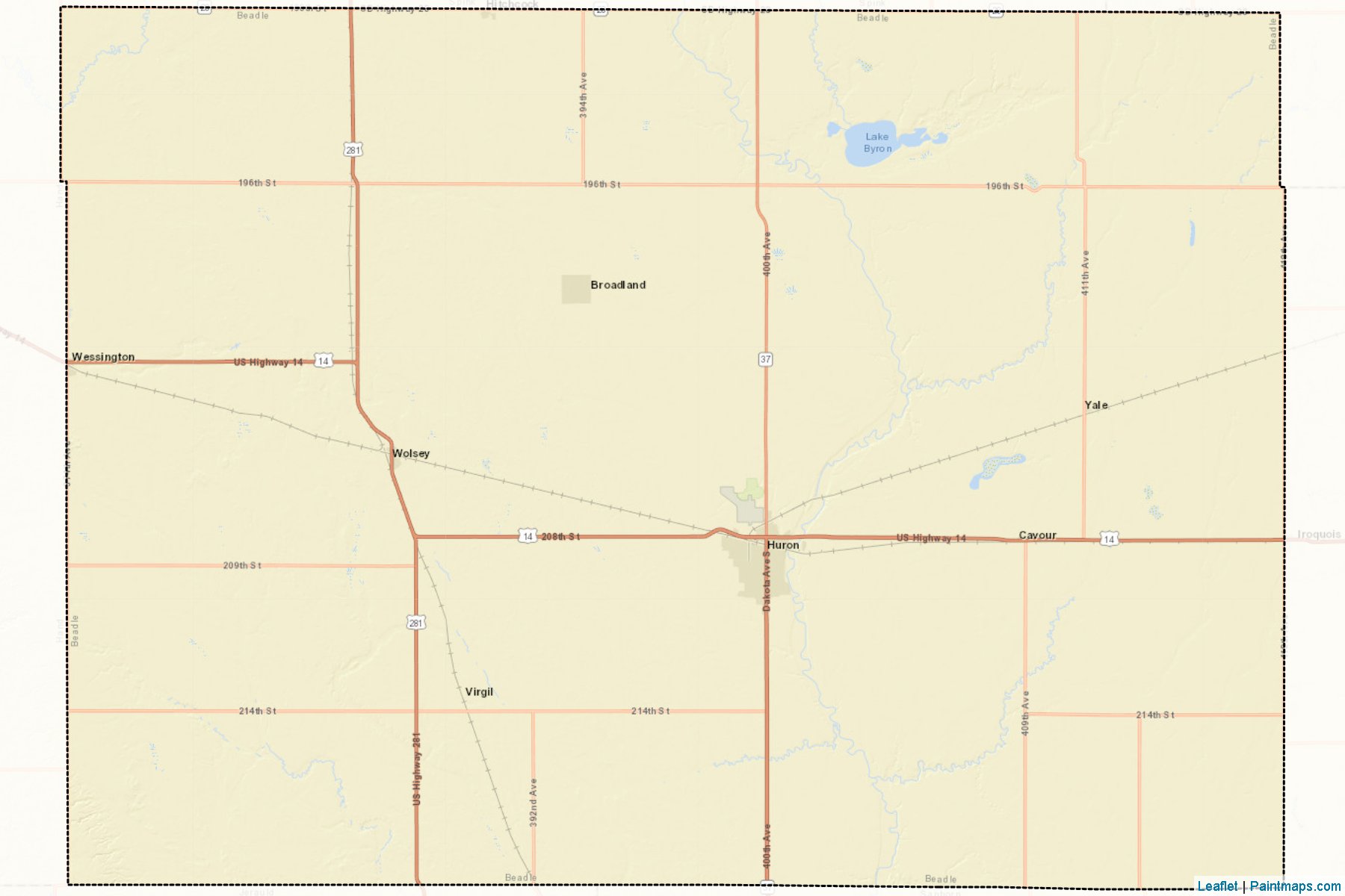 Beadle (South Dakota) Map Cropping Samples-2